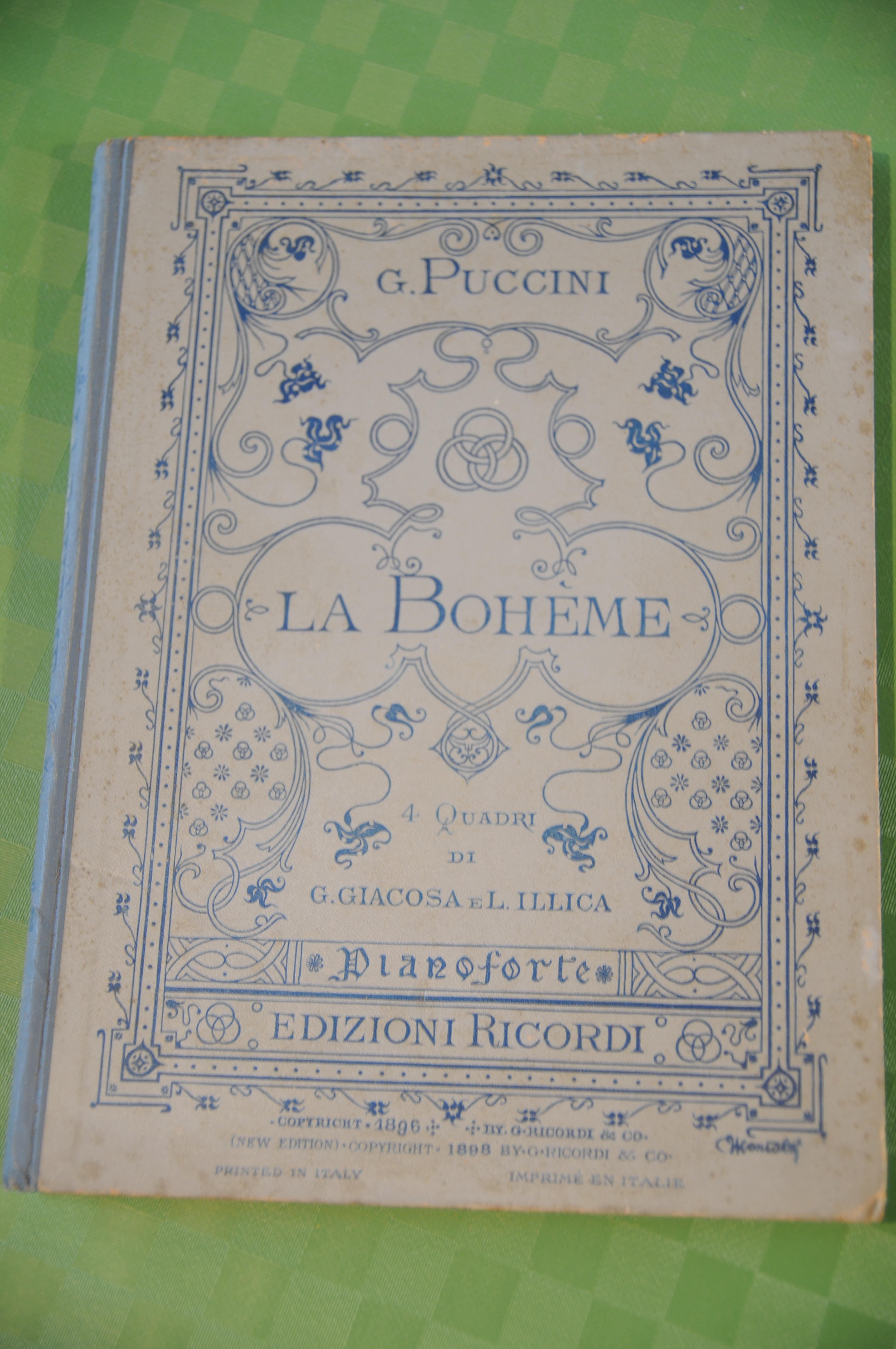 puccini la boheme pianoforte