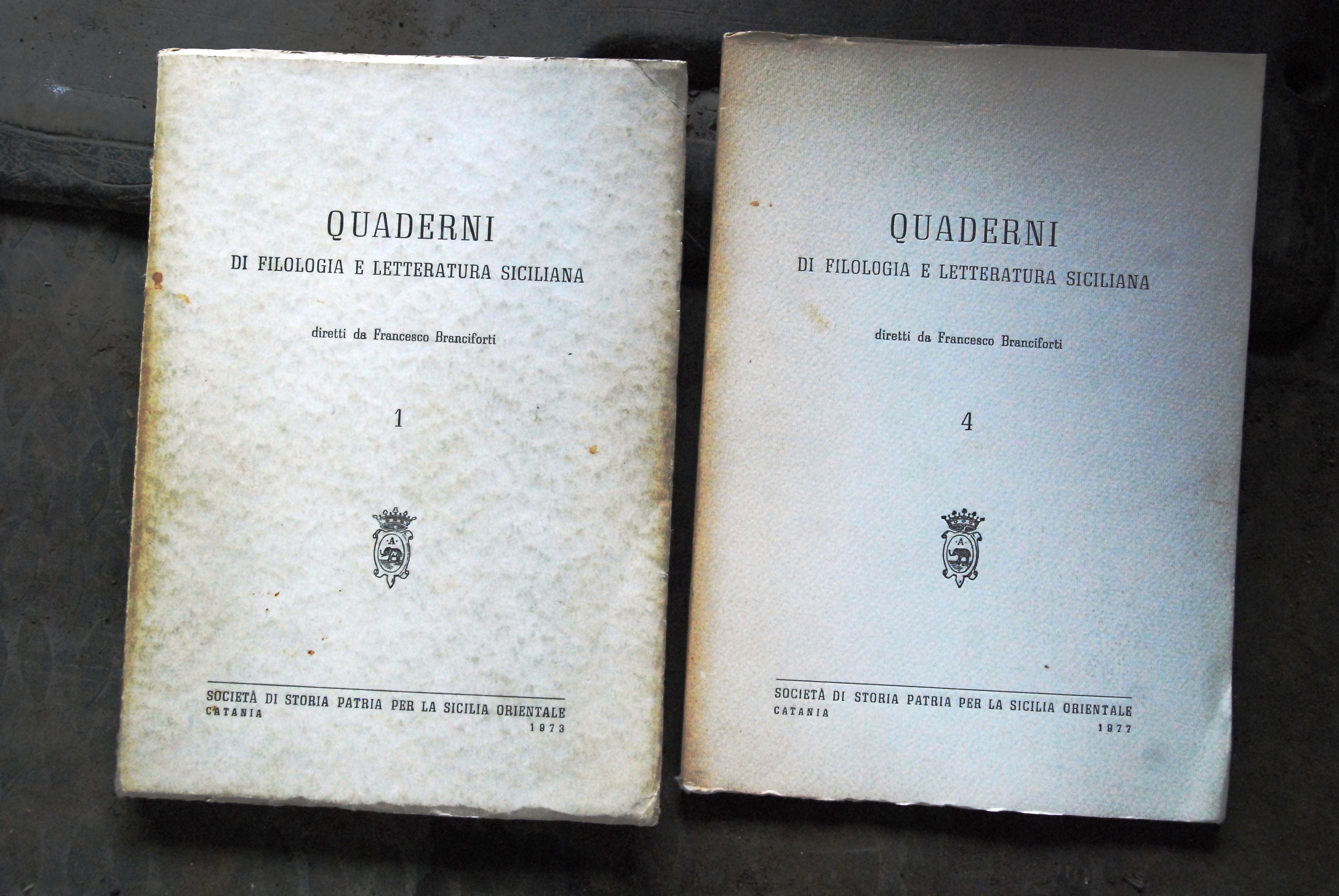 quaderni di filologia e letteratura siciliana n. 1, 4 e …