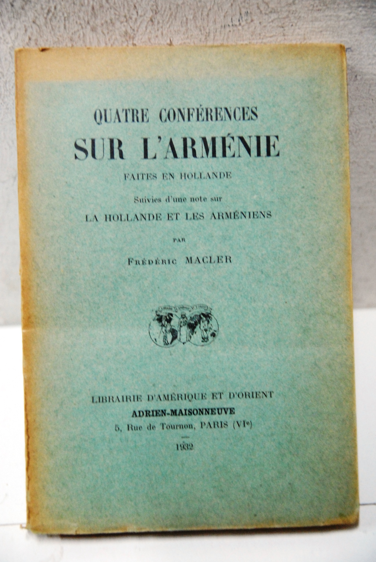 quatre conferences sur l'armenie faites en hollande NUOVO