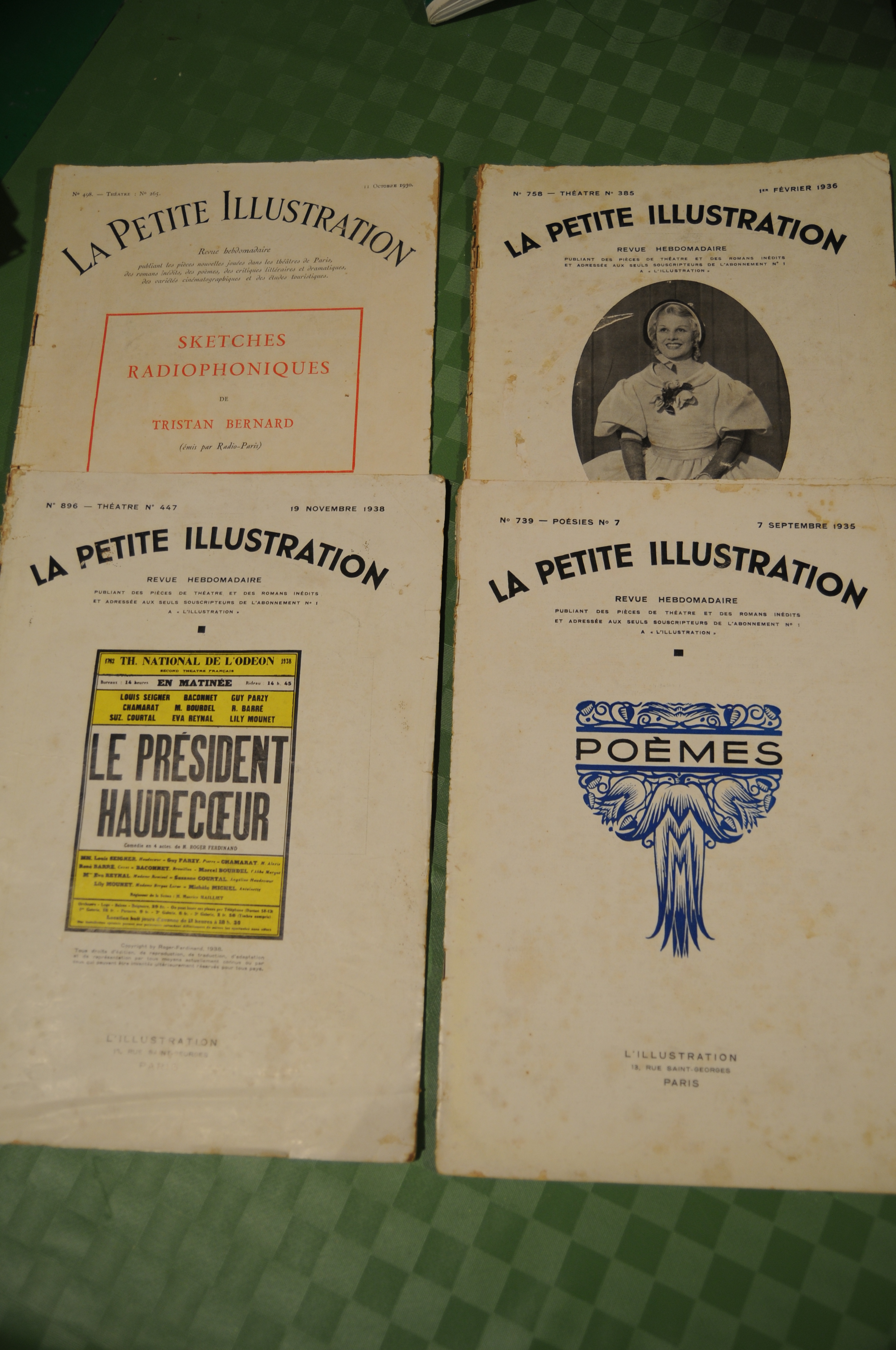 quattro numeri 498 del 1930, 739 del 1935, 758 del …