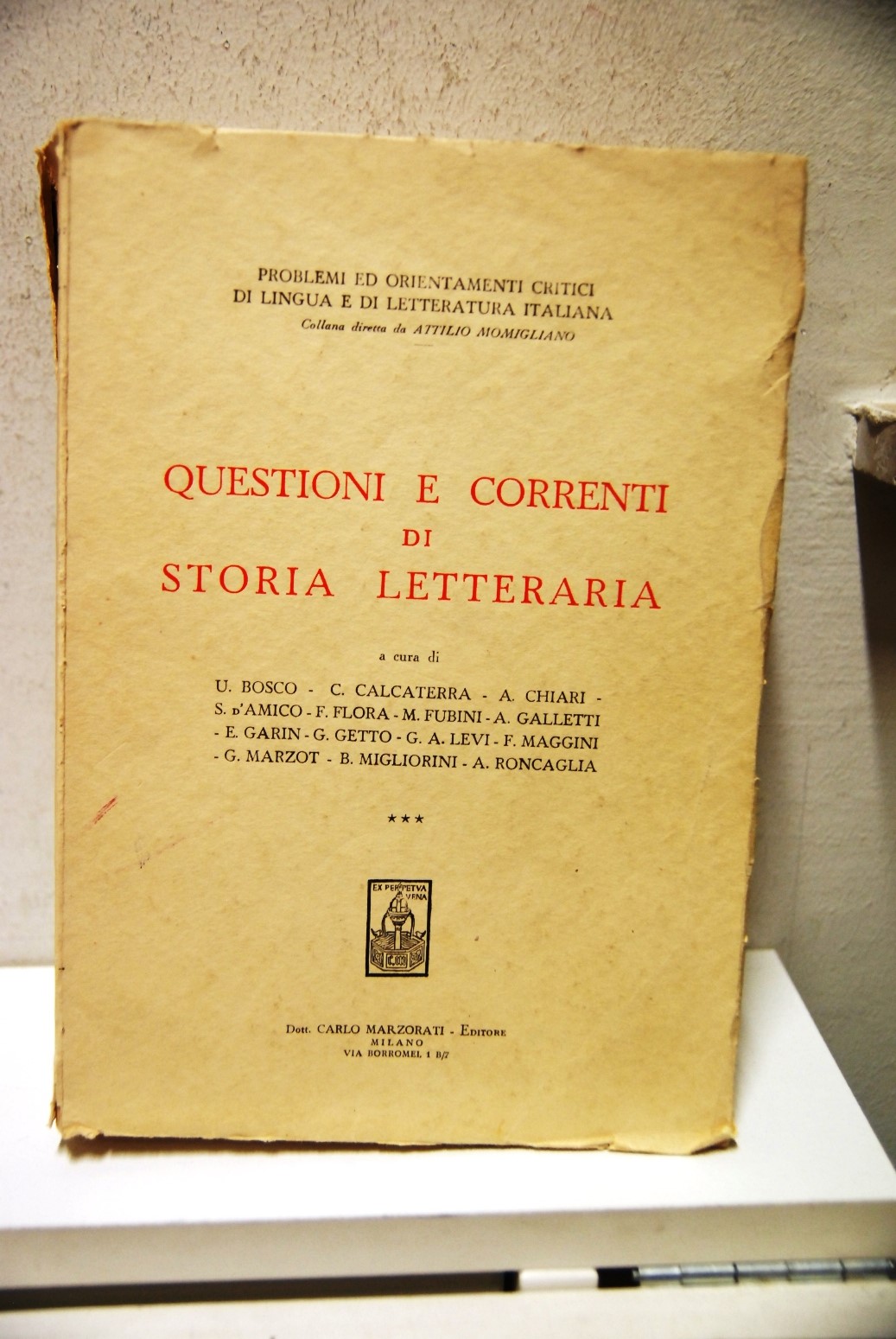 Questioni e Correnti di Storia Letteraria