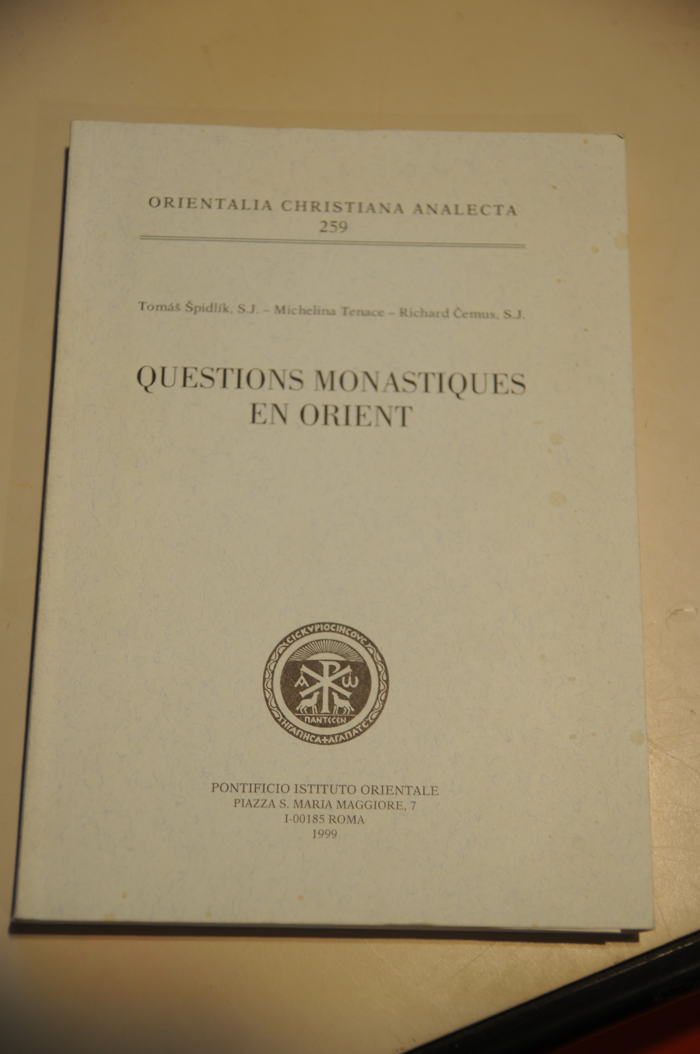 questions monastiques en orient NUOVISSIMO