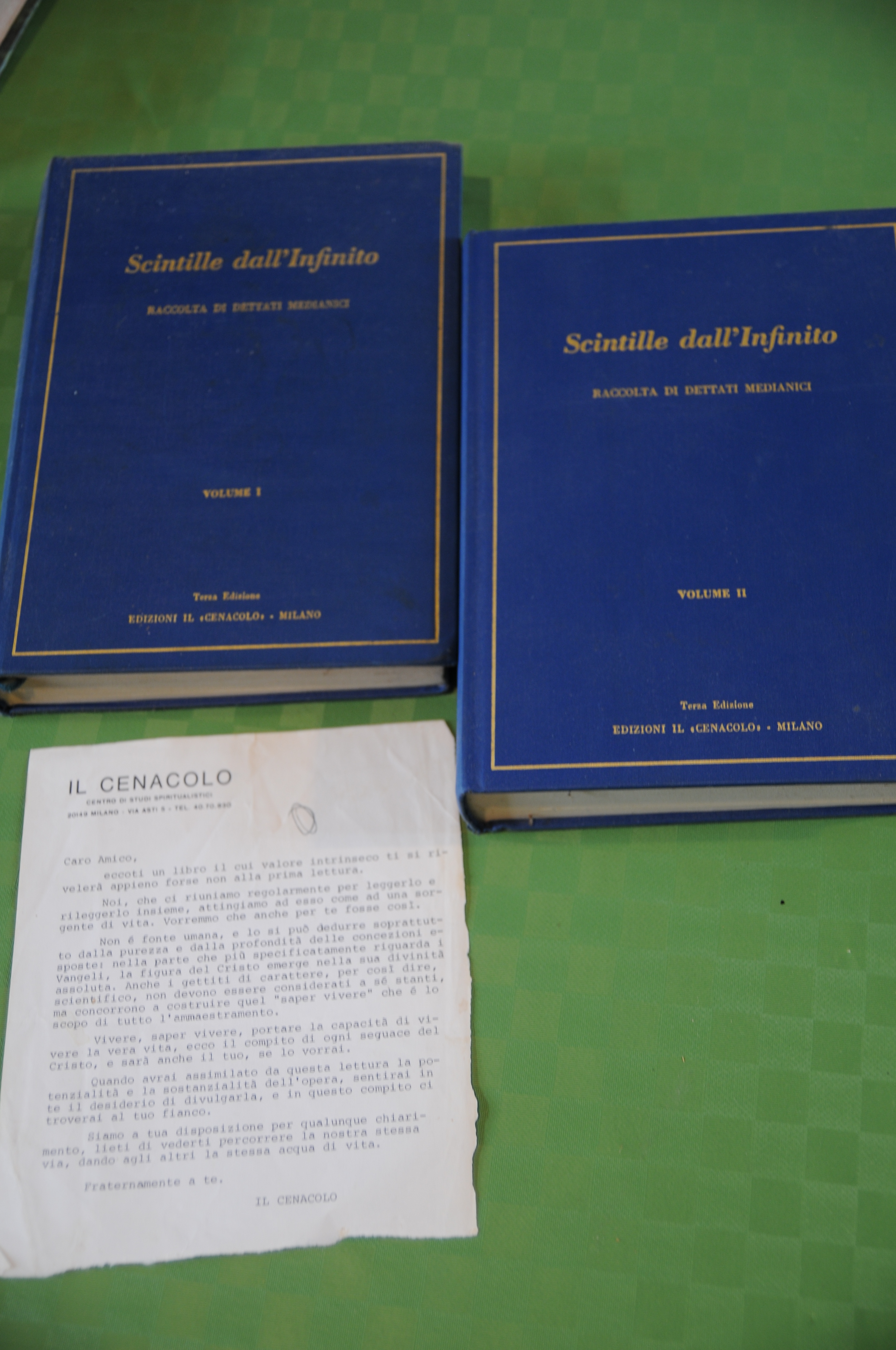 raccolta di dettati medianici 2 voll. opera cpl. con lettera …