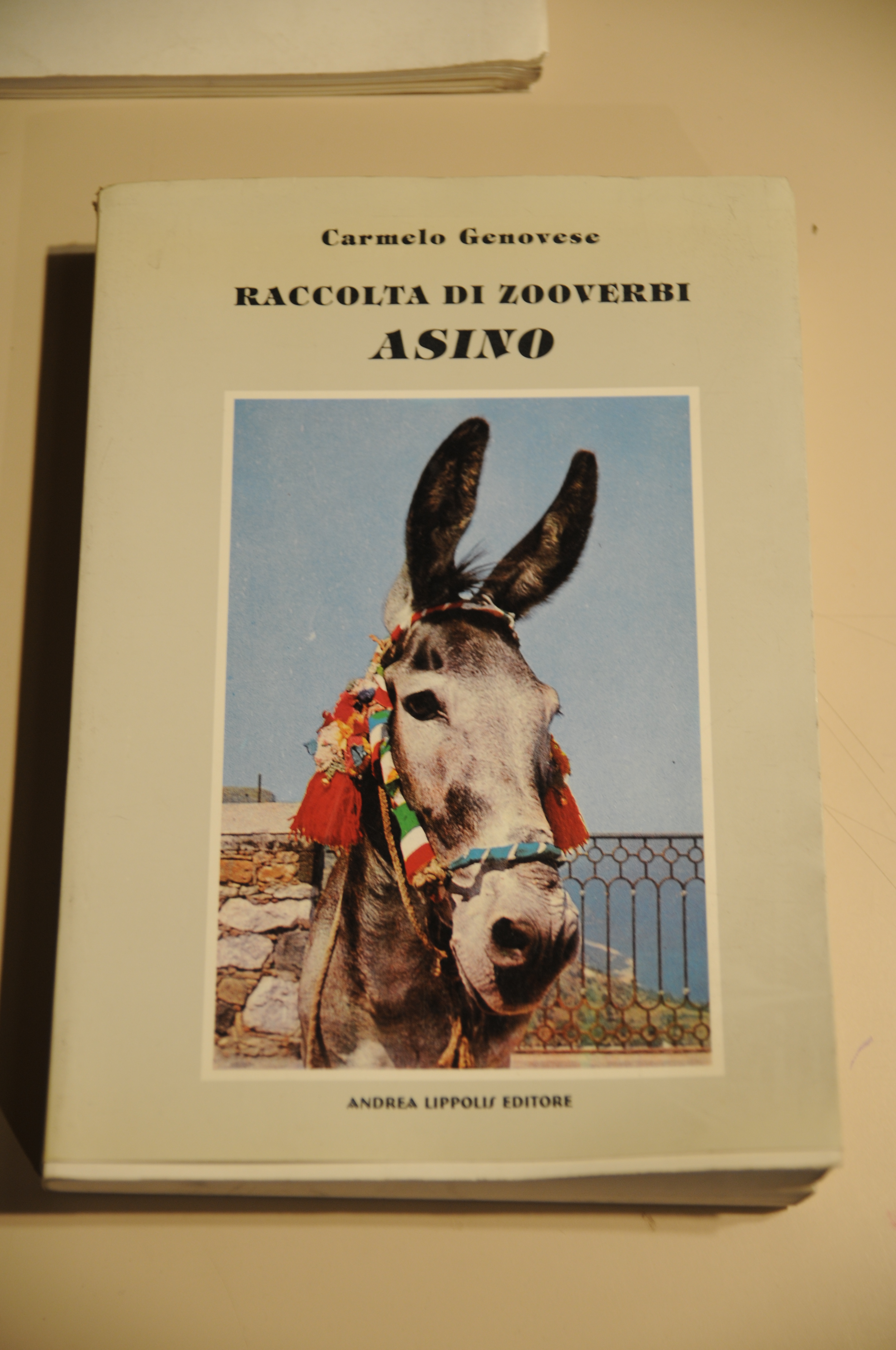 Raccolta di zooverbi asino NUOVISSIMO autografato dall'autore con dedica