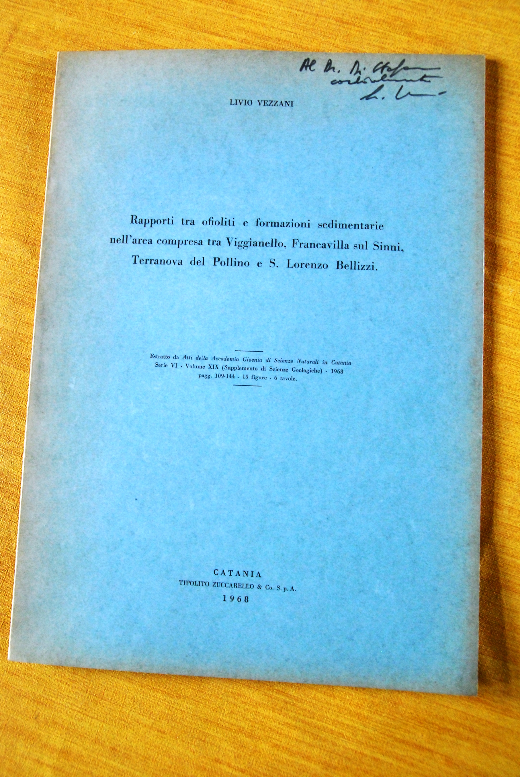 rapporti tra ofioliti e formazioni sedimentarie nell'area compresa tra viaggianello …
