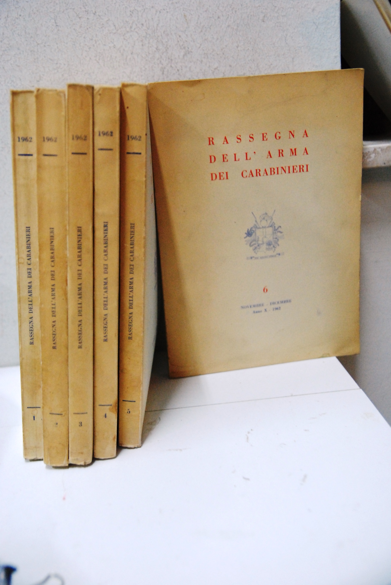 RASSEGNA DELL'ARMA DEI CARABINIERI 6 VOLL. OPERA CPL.