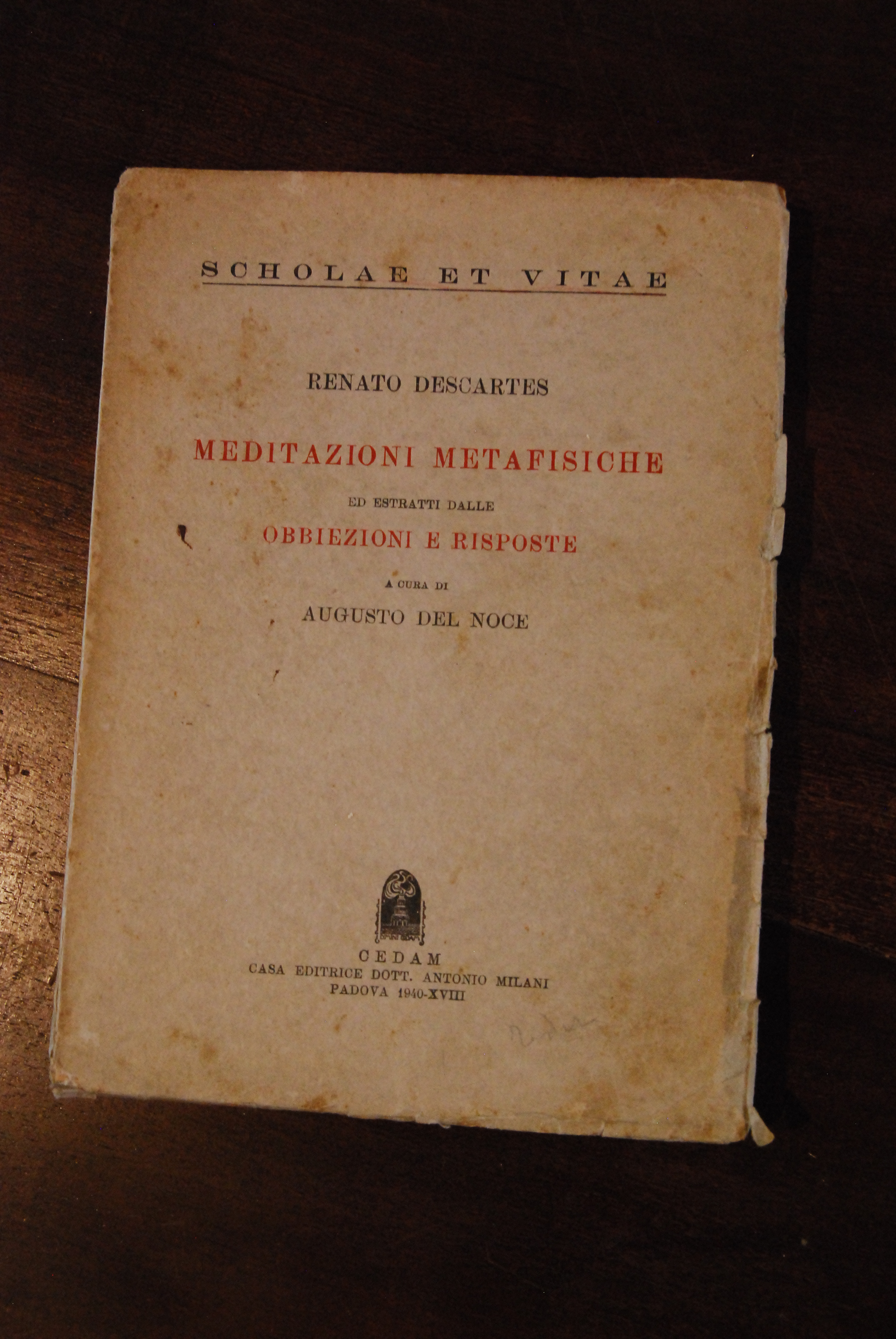 renato descartes meditazioni metafisiche estratti dalle obbiezioni e risposte