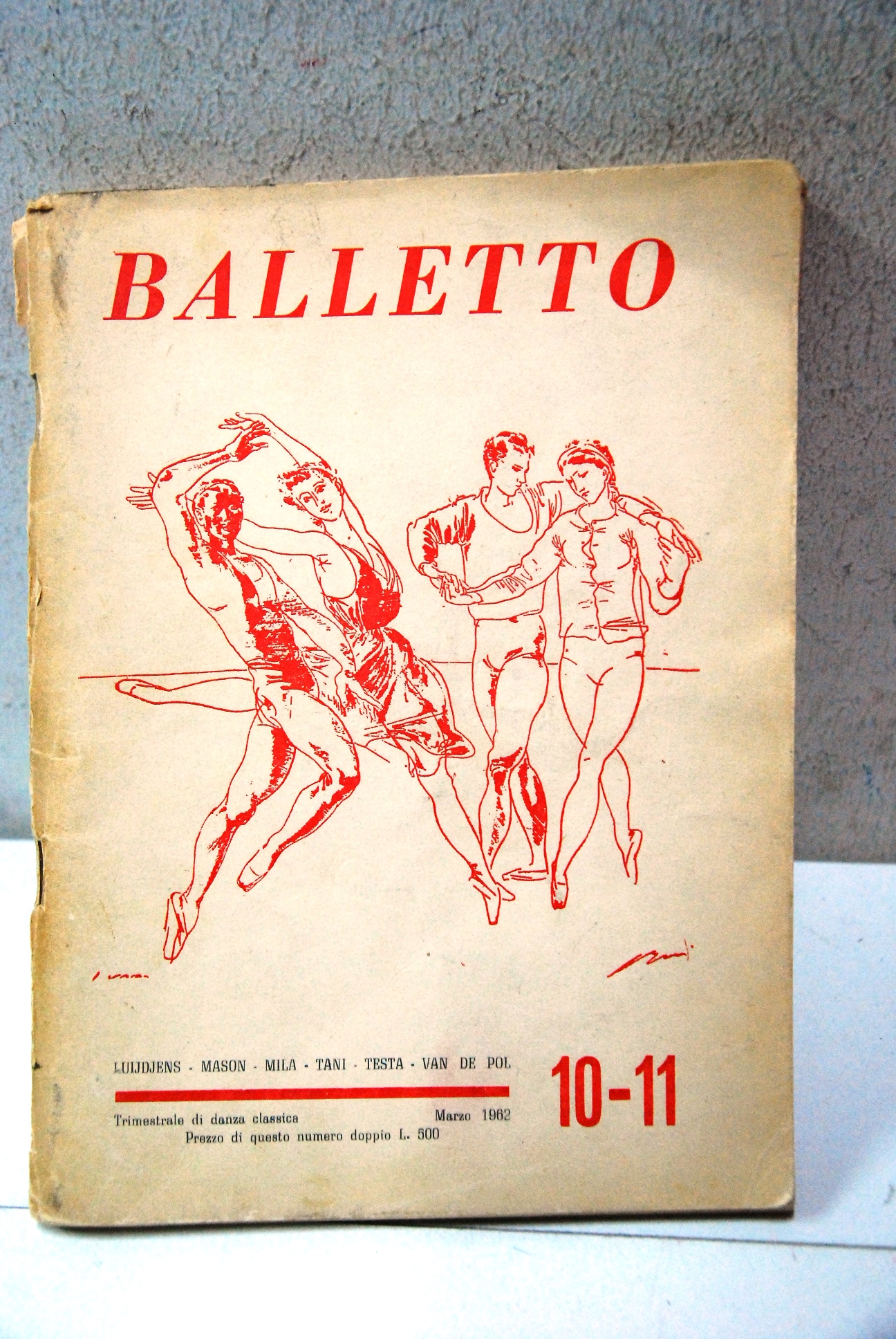 rivista balletto trimestrale di danza classica 10 11 marzo 1962