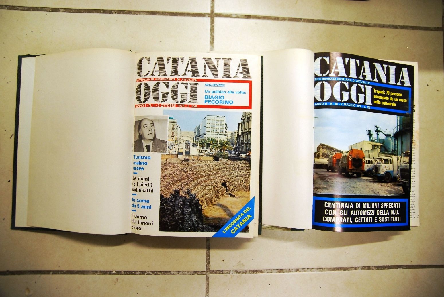 Rivista Catania oggi - annate 1 e 2 1976 e …