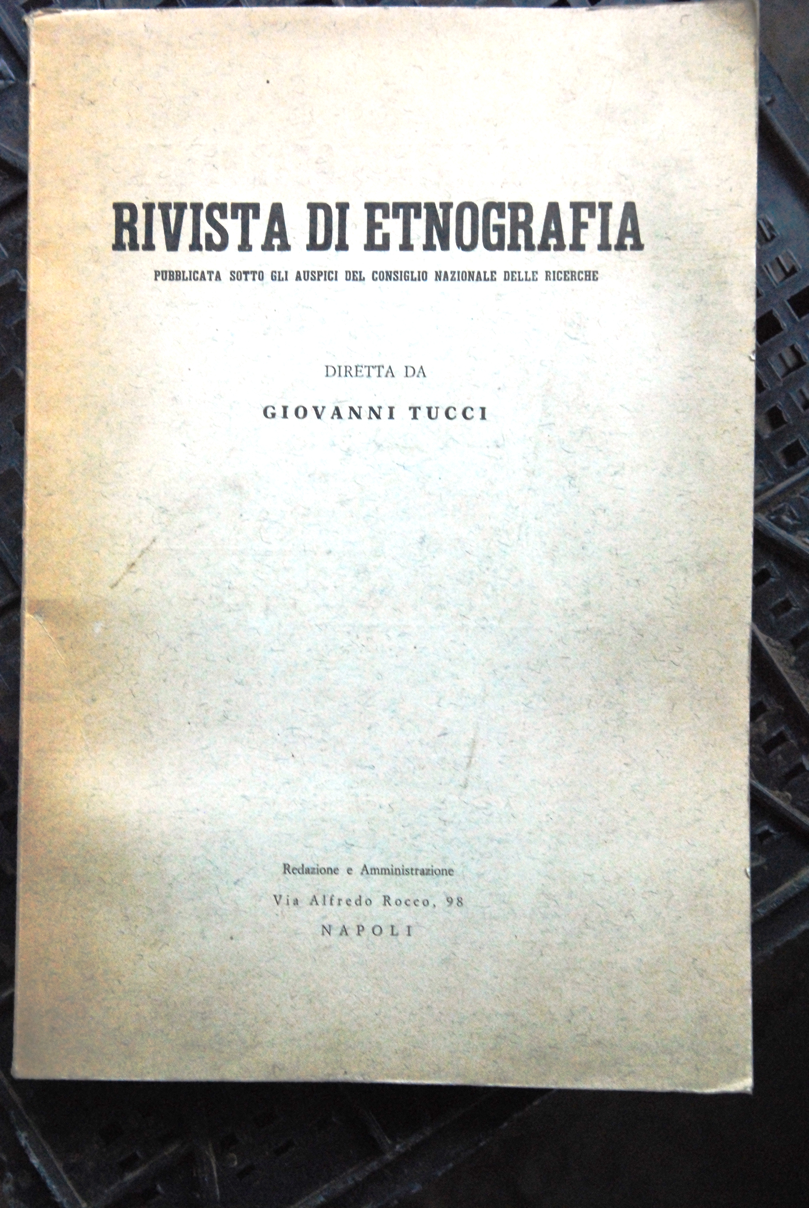 rivista di etnografia xxv