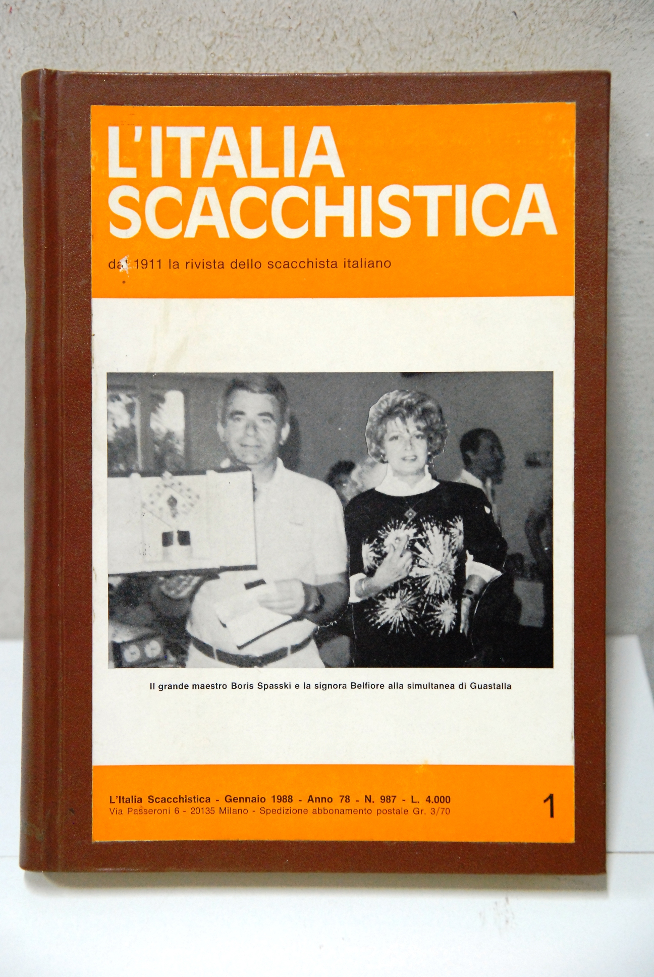 Rivista Scacchi ? l'Italia scacchistica ? annata 1988