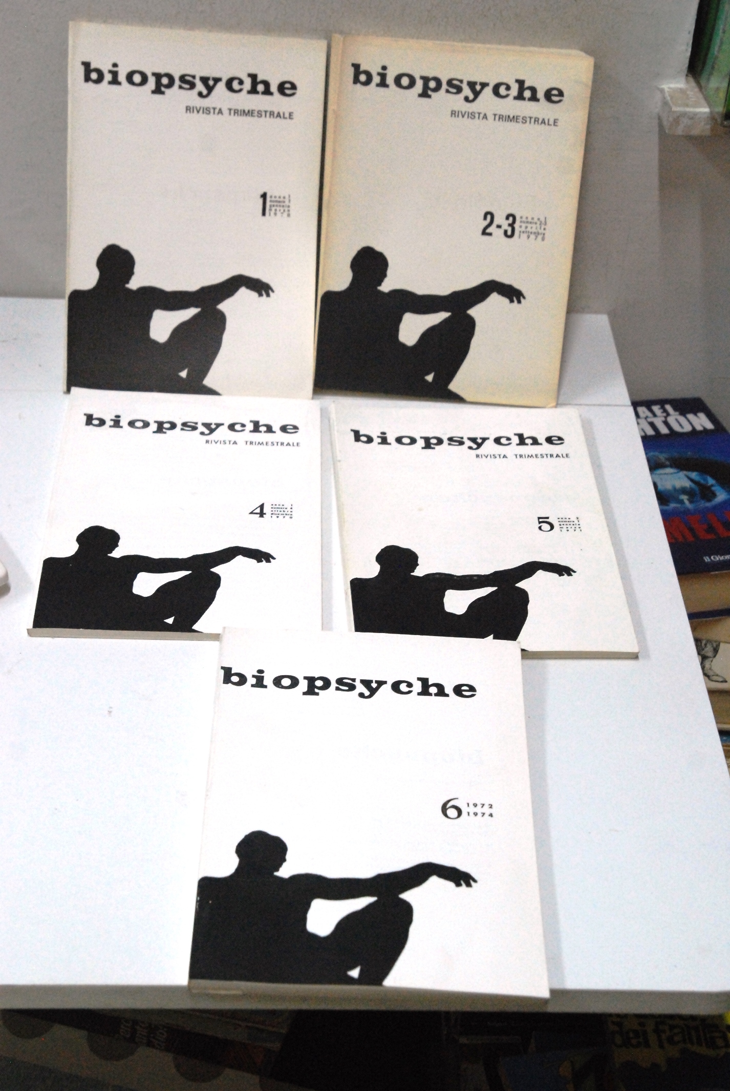 rivista trimestrale biopsyche nn. 1,2,3,4,5,6 cpl. NUOVI