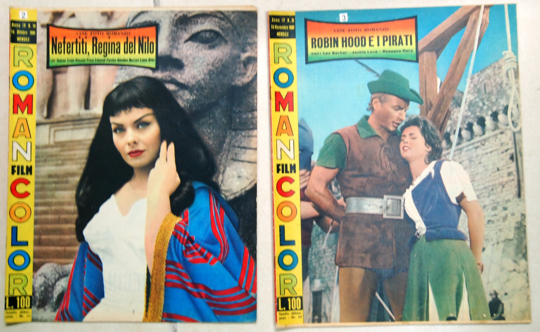 Roman film color nefertiti regina del nilo + robin hood …
