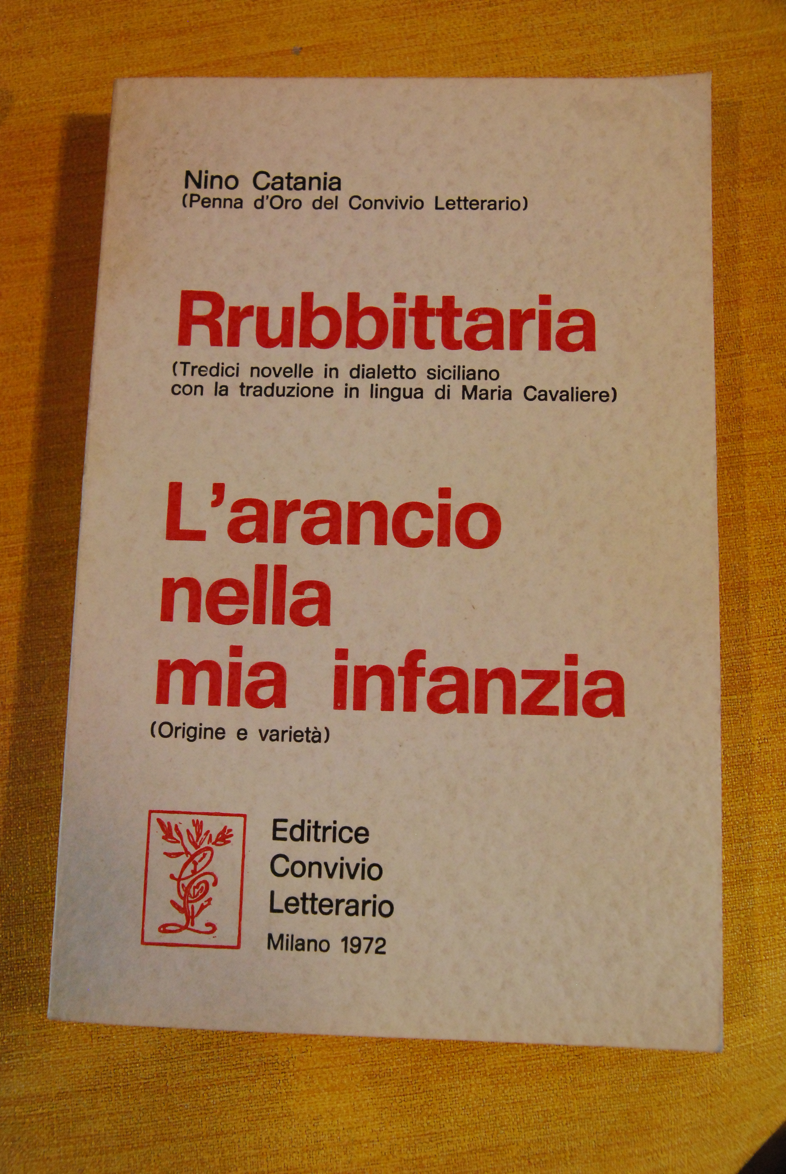 rrubbittaria l'arancio nella mia infanzia NUOVO