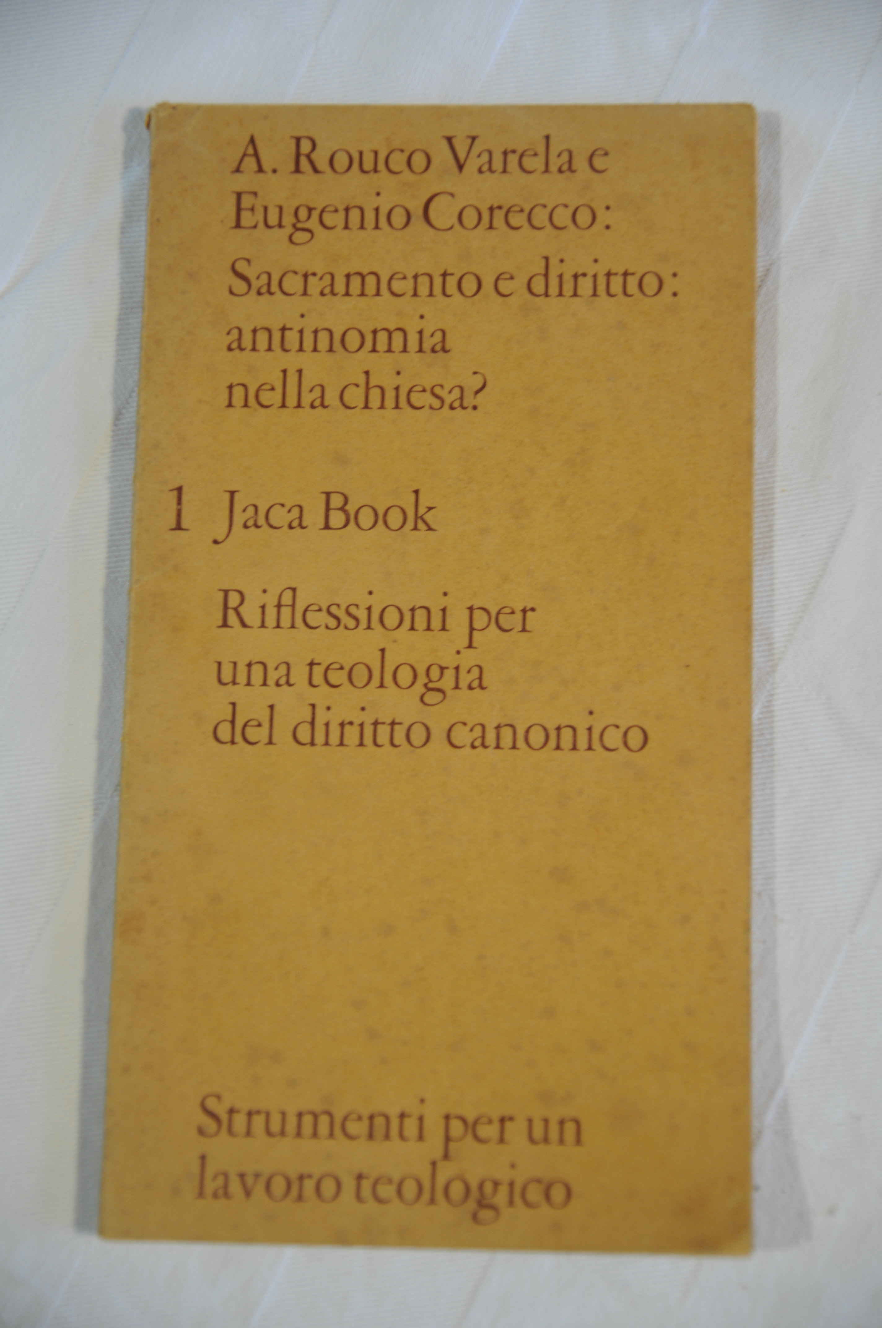 sacramento e diritto antinomia nella chiesa (sottolineature a matita)
