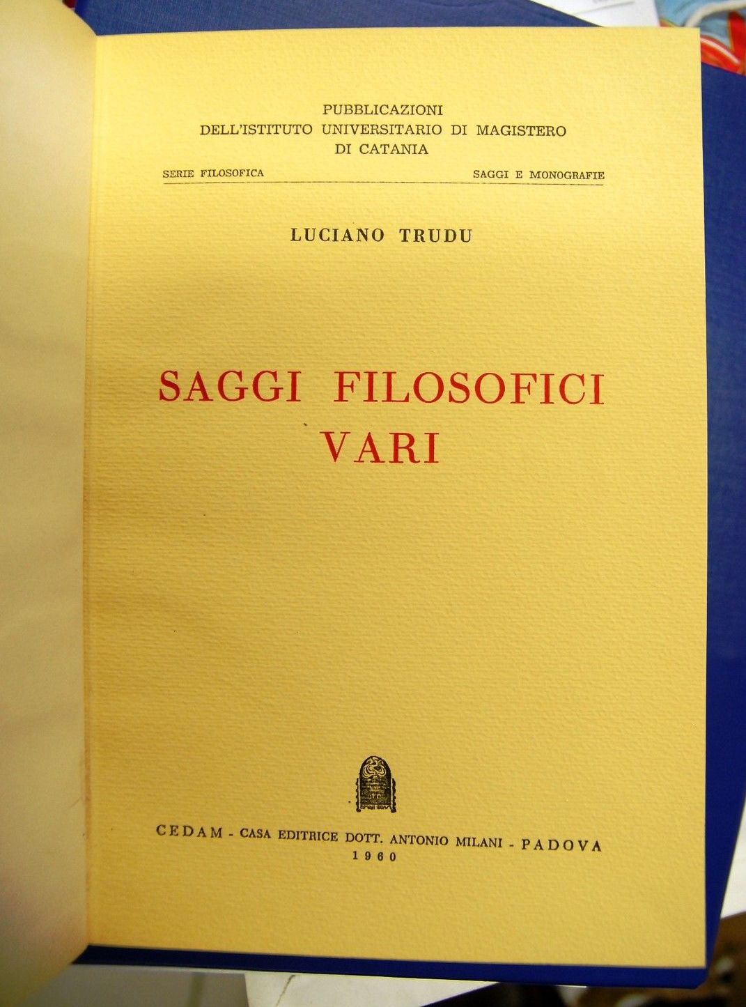 Saggi Filosofici Vari