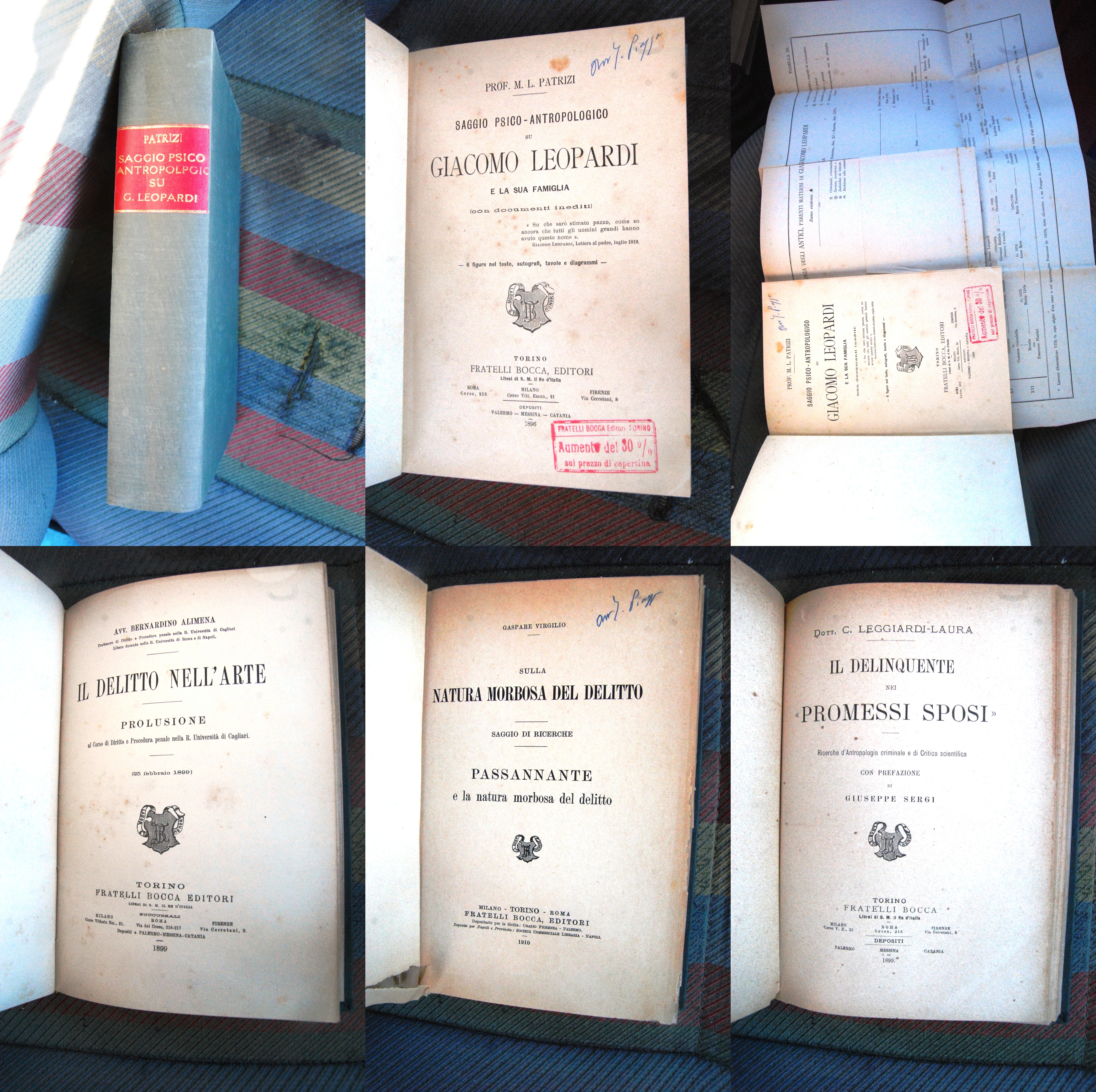 saggio psico antropologico su giacomo leopardi con tabelle 1896 alimena …