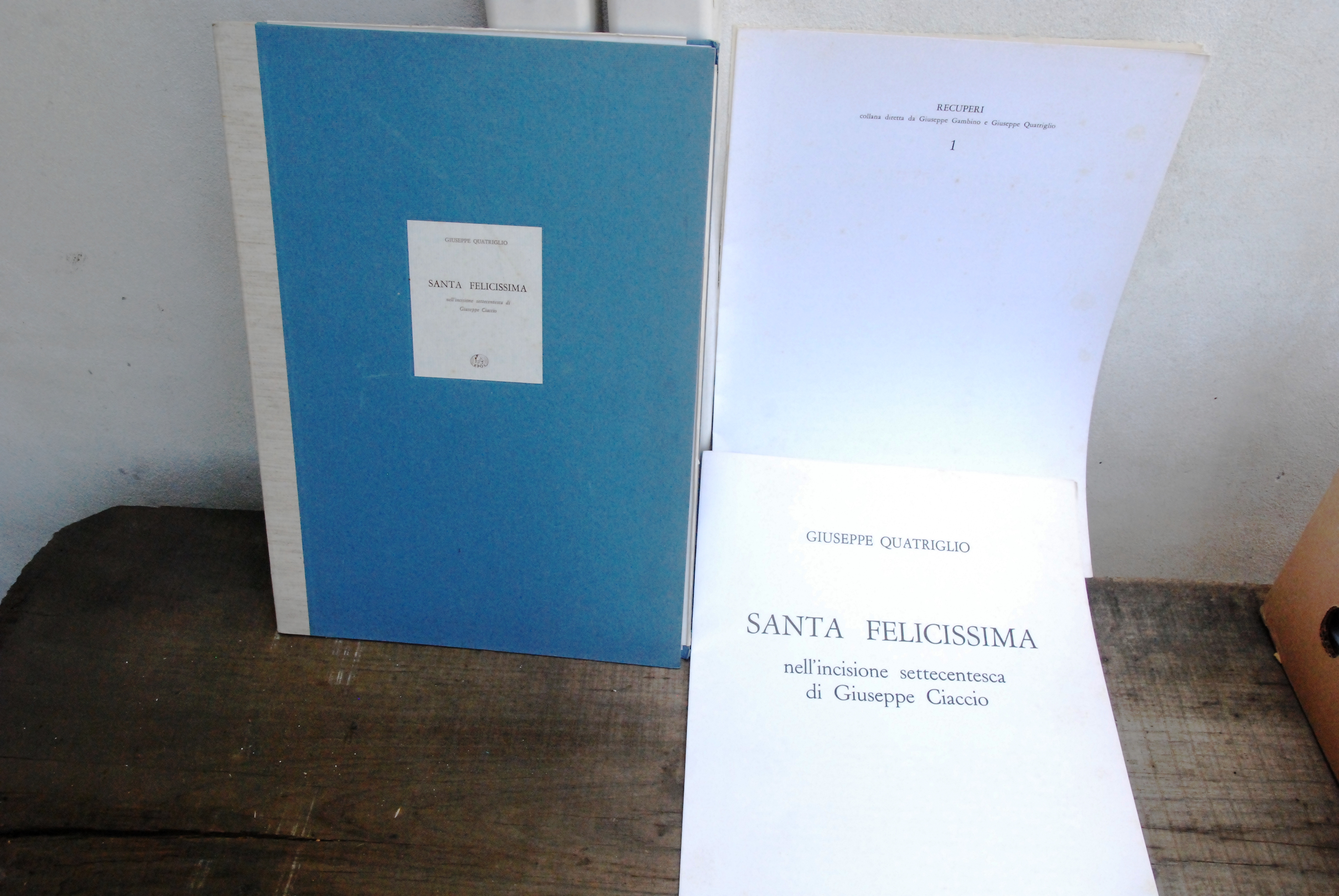 SANTA FELICISSIMA nell'incisione settecentesca di giuseppe ciaccio NUOVO