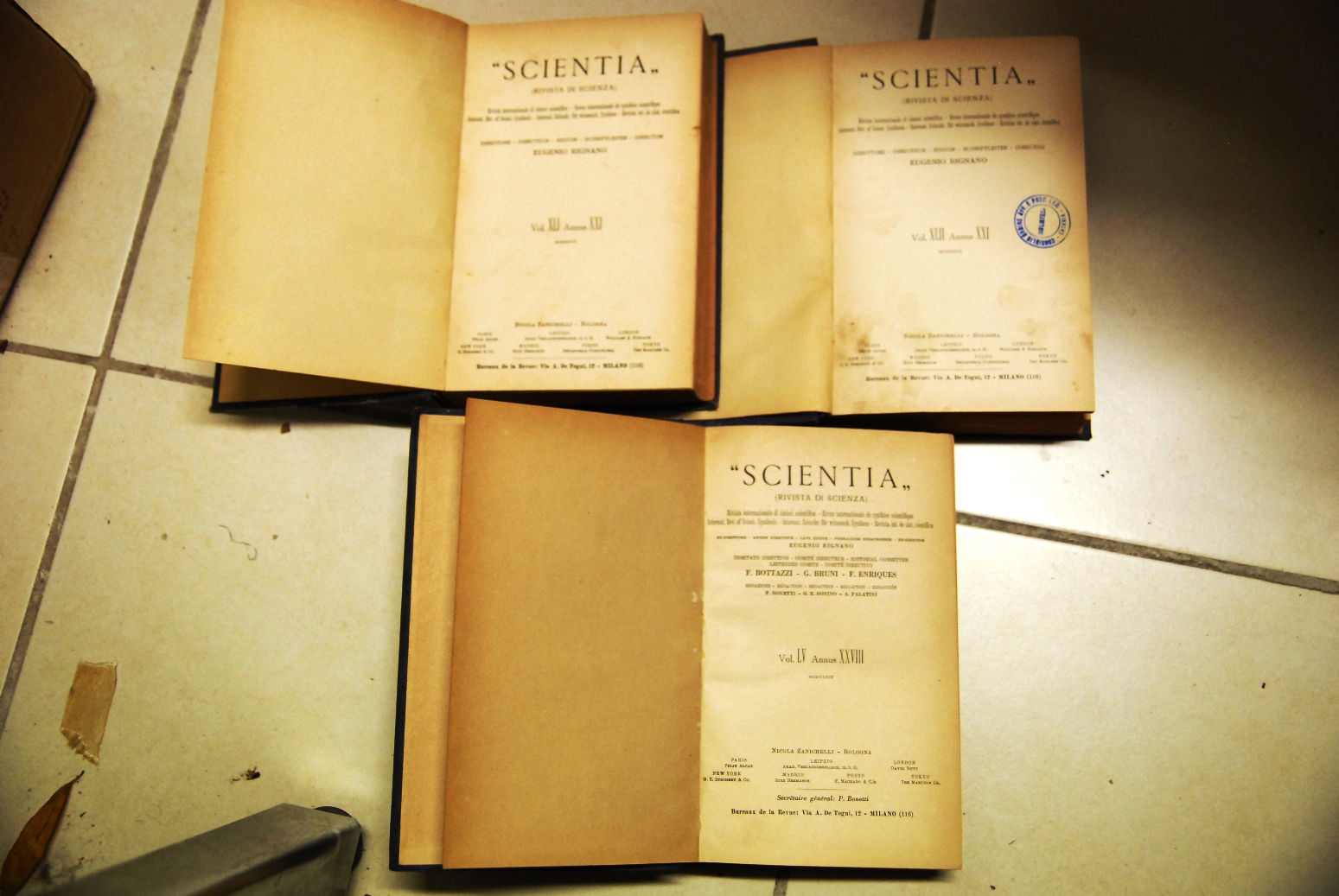 Scientia, rivista di scienza, 1927 vol. 41 e 42, 1934 …