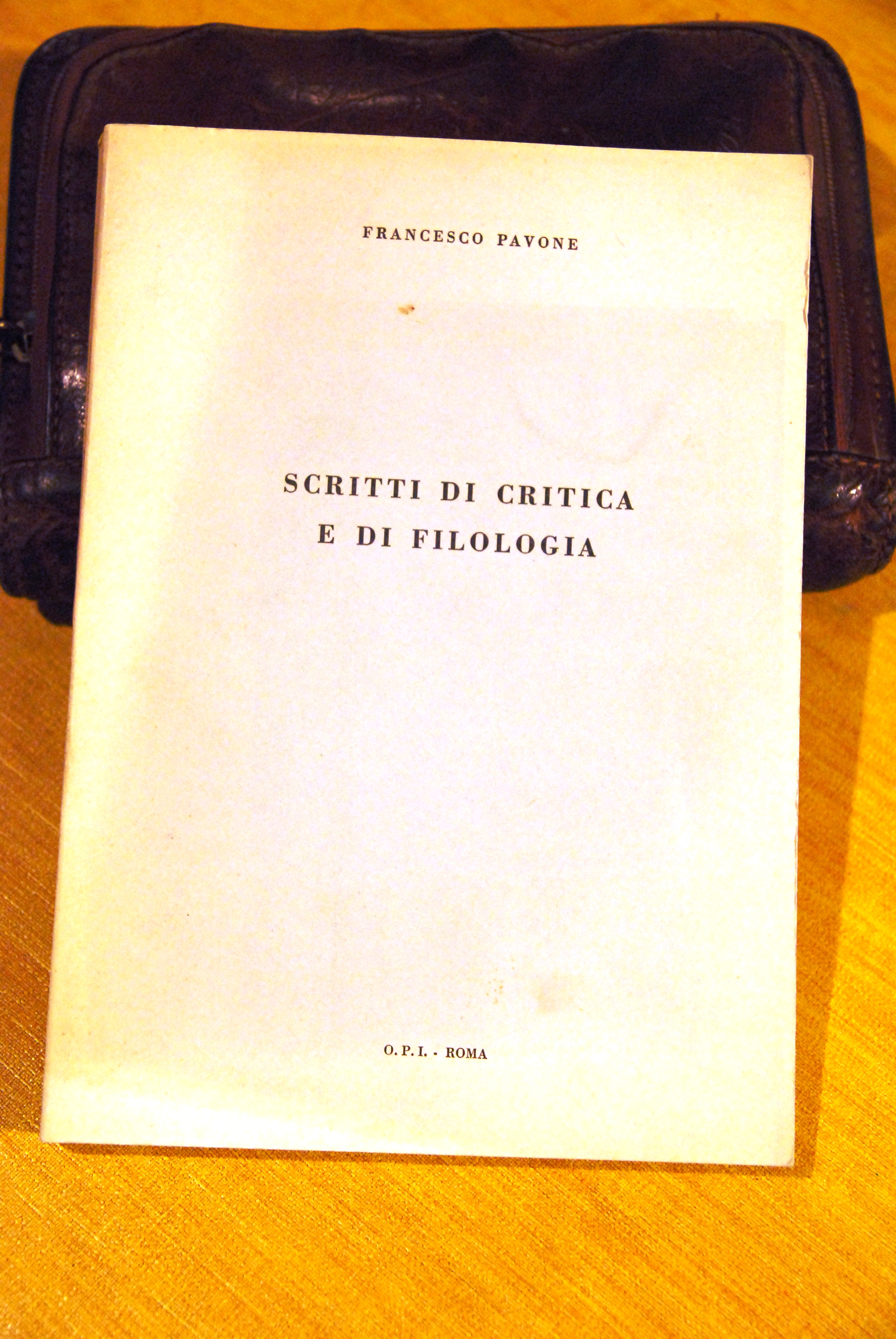 scritti di critica filologia (siglato dall'autore con dedica)