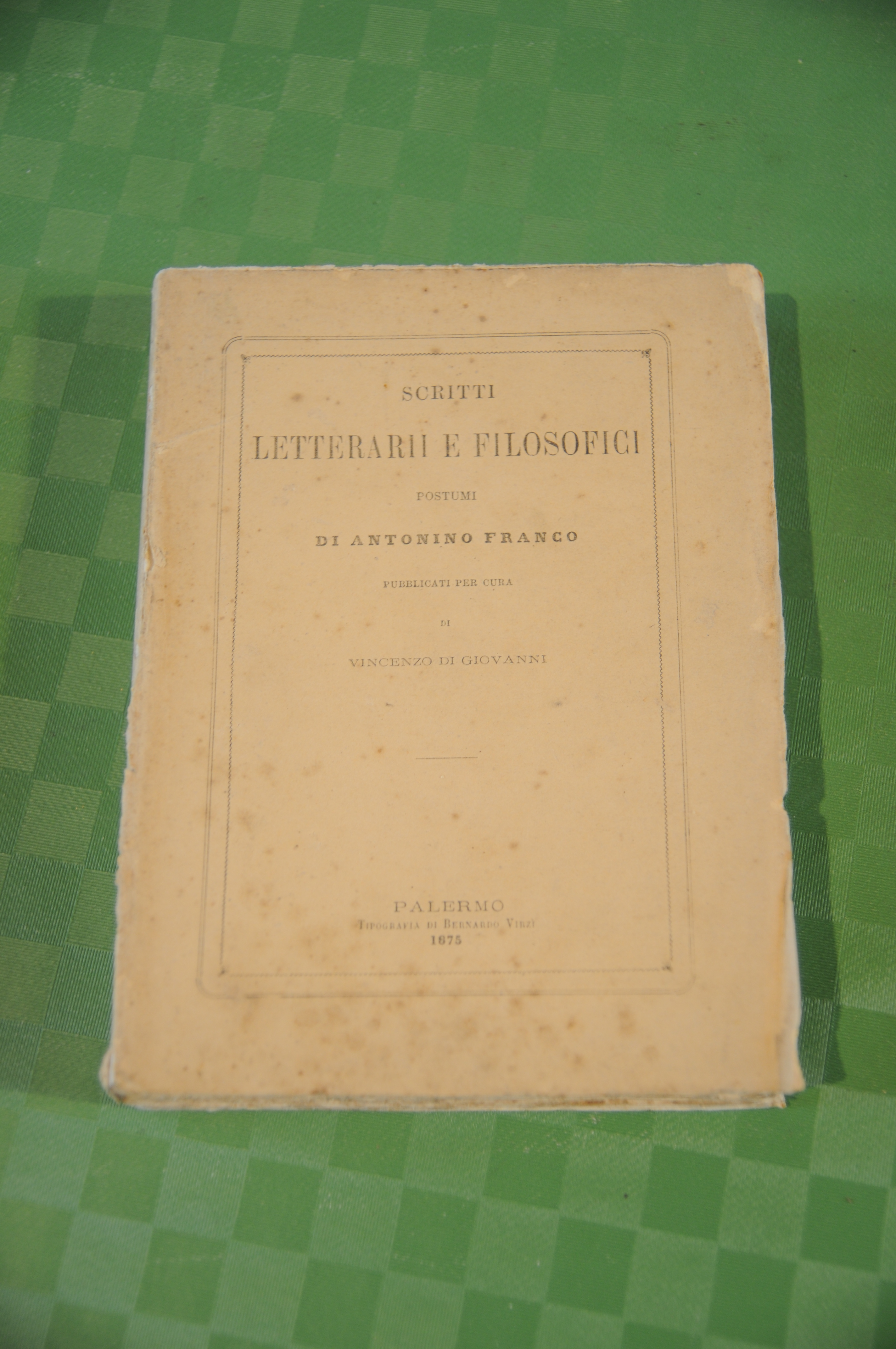 scritti letterari letterarii e filosofici vincenzo di giovanni