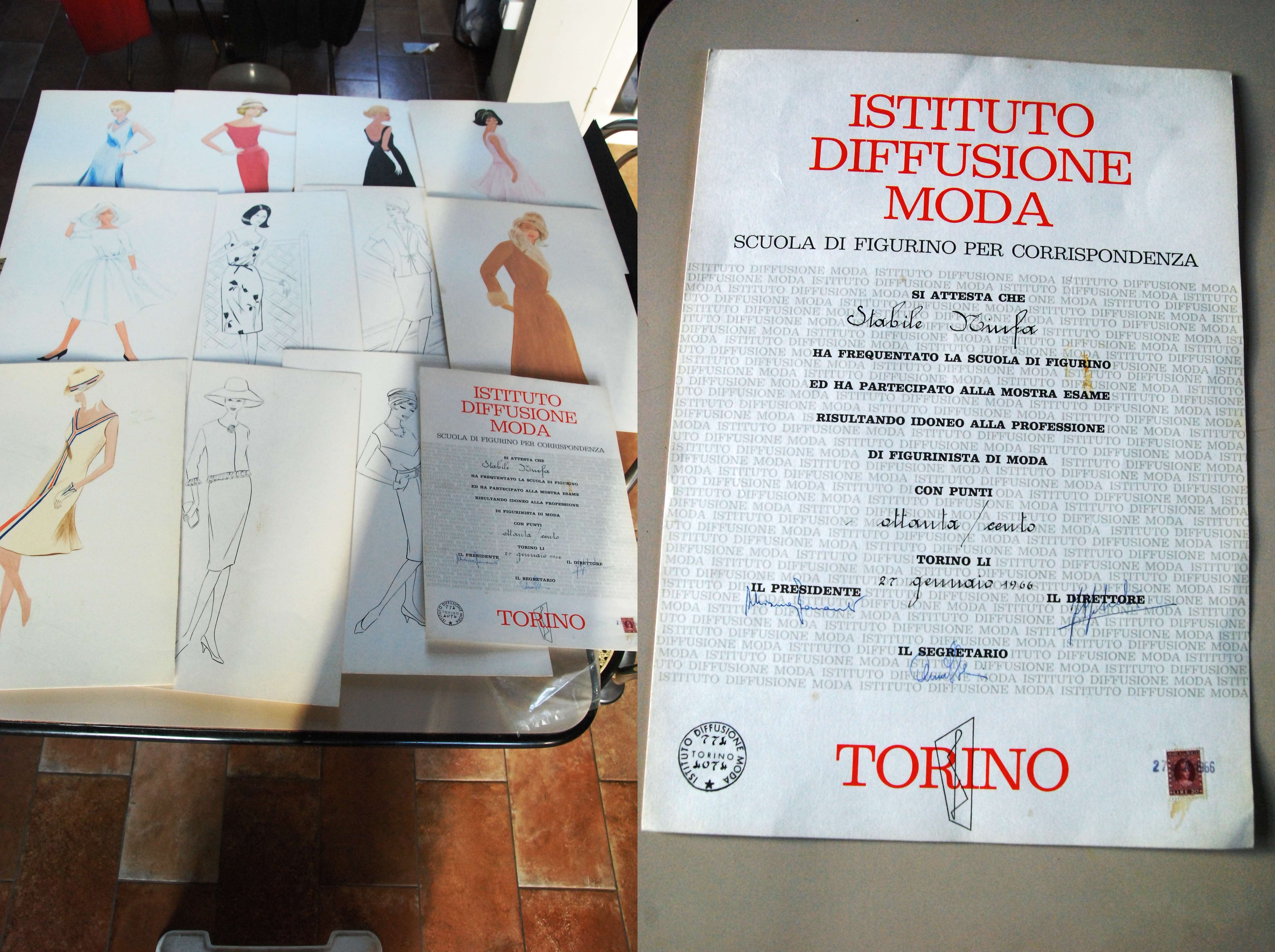 scuola di figurino figurinista di moda attestato e disegni ad …