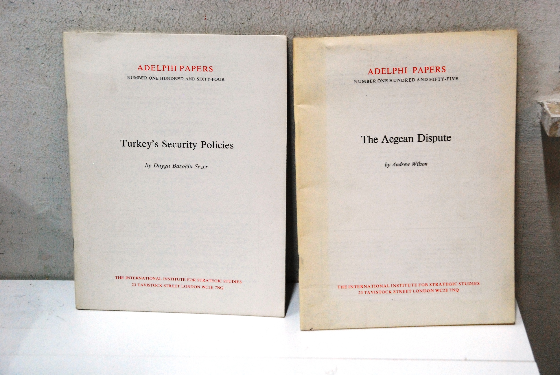 sezer turkey's security policies wilson the aegean dispute