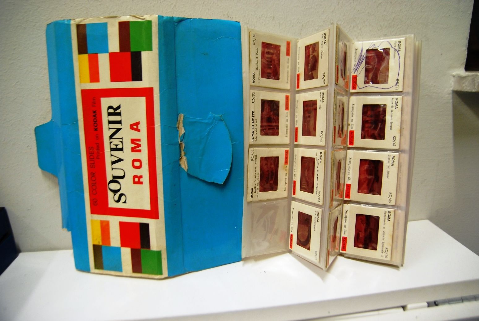 souvenir roma 60 color slides diapositive kodak vintage