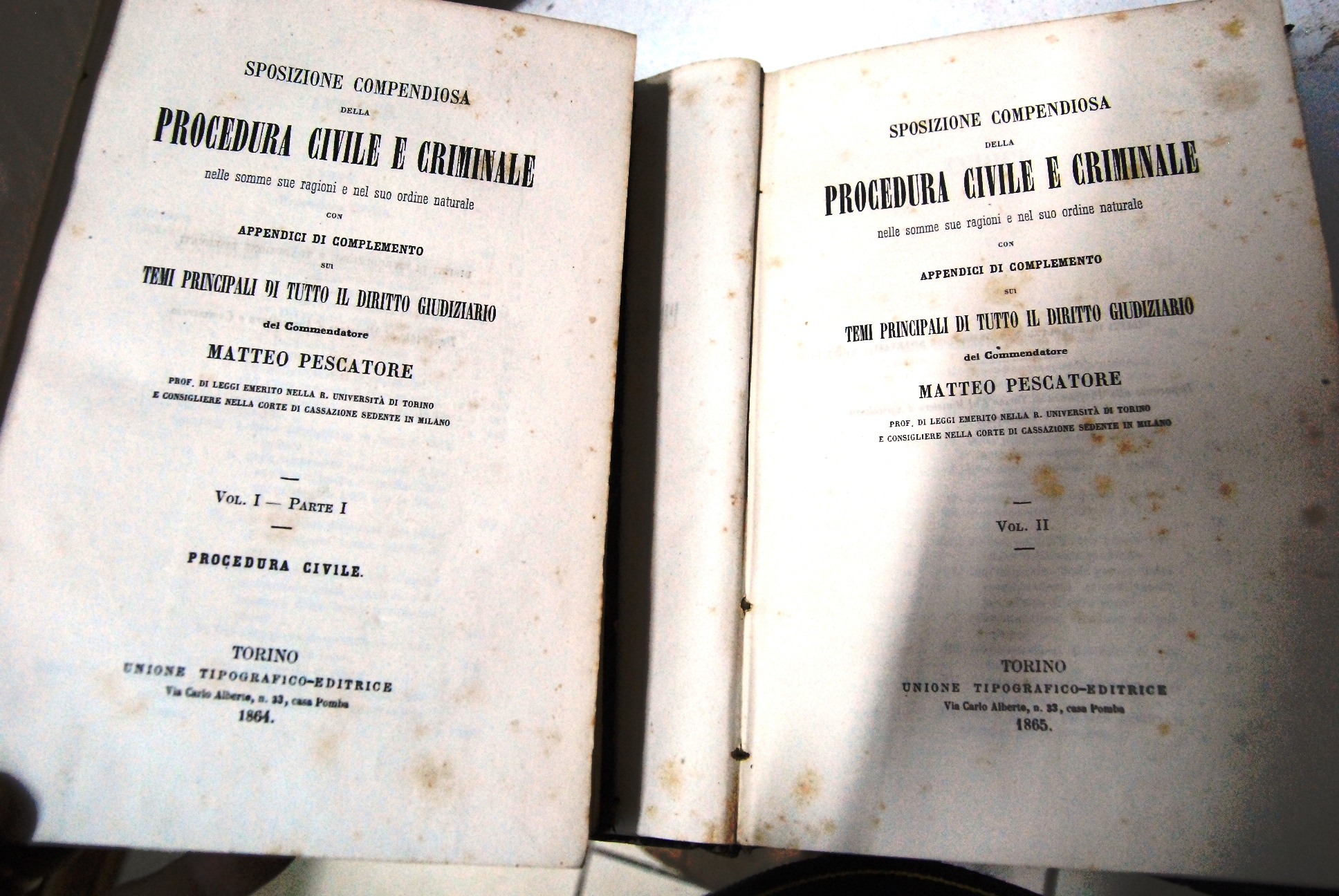 Sposizione compendiosa della procedura civile e criminale vol. I, 2 …