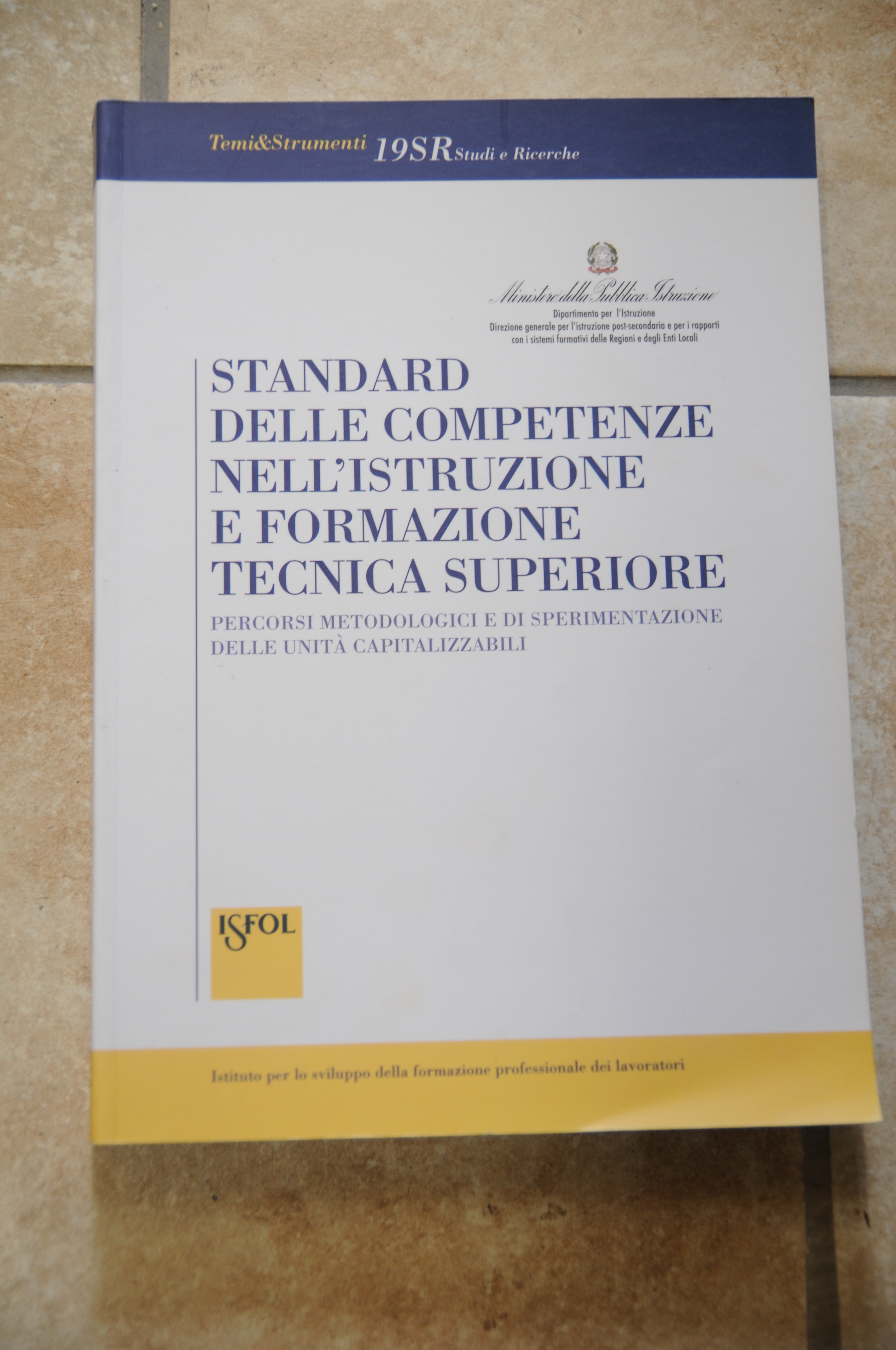 standard delle competenze nell'istruzione e formazione tecnica superiore