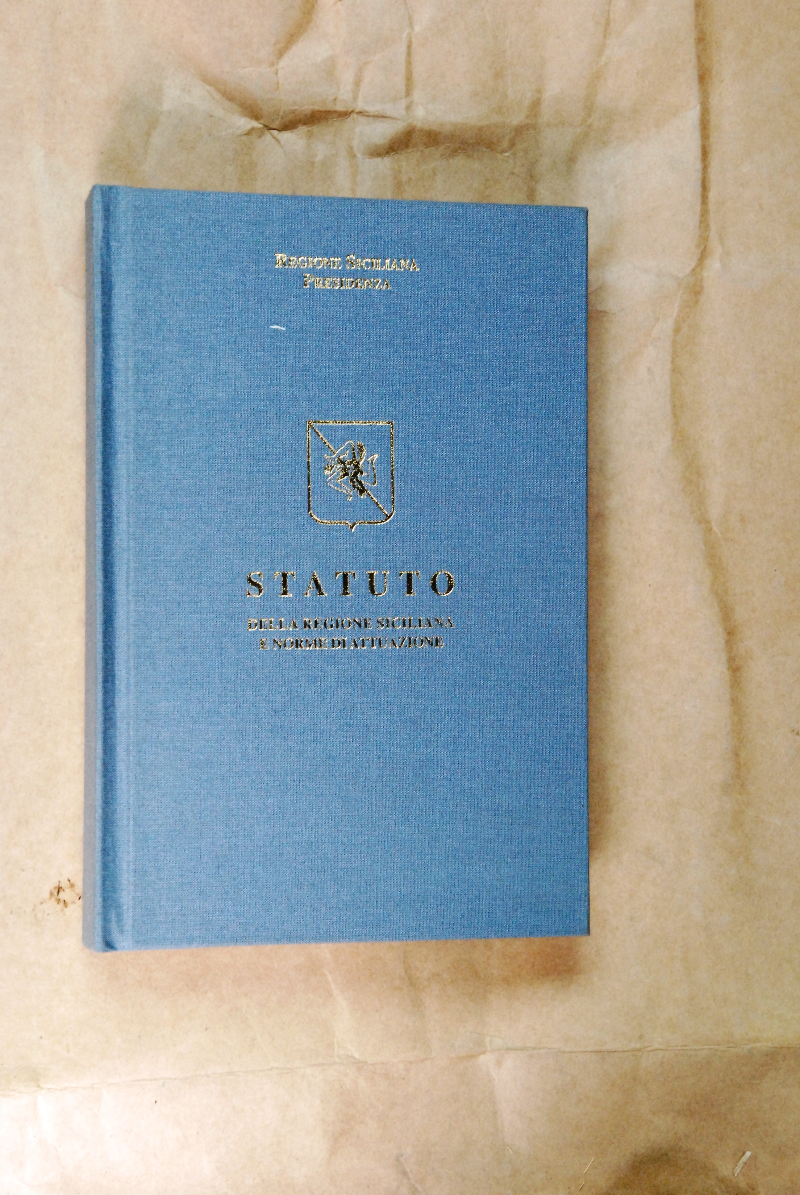 statuto della regione siciliana e norme di attuazione cartonato NUOVO