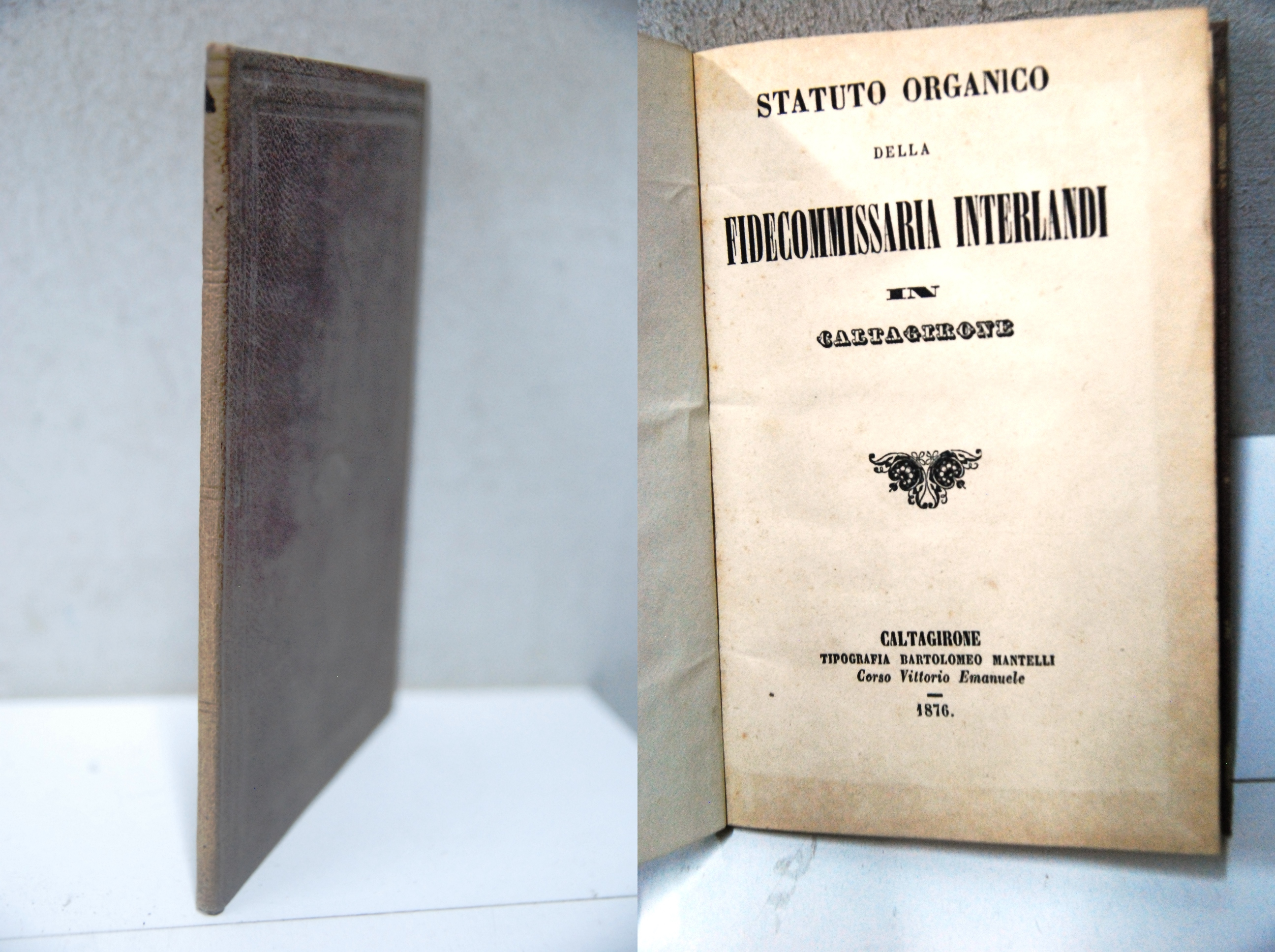 statuto organico della fidecommissaria interlandi in caltagirone