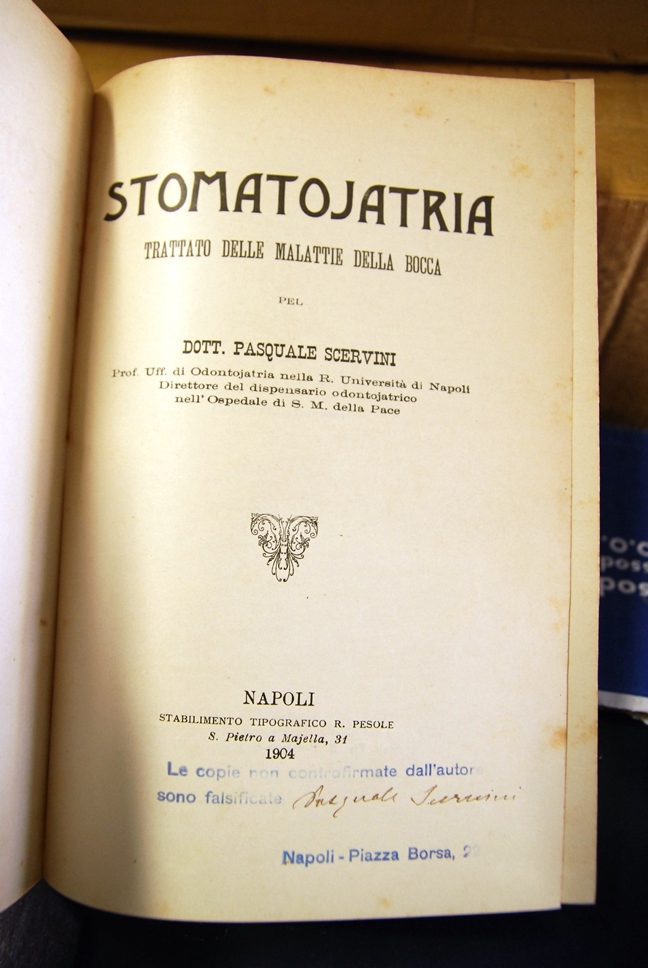 Stomatojatria, Trattato delle malattie della bocca