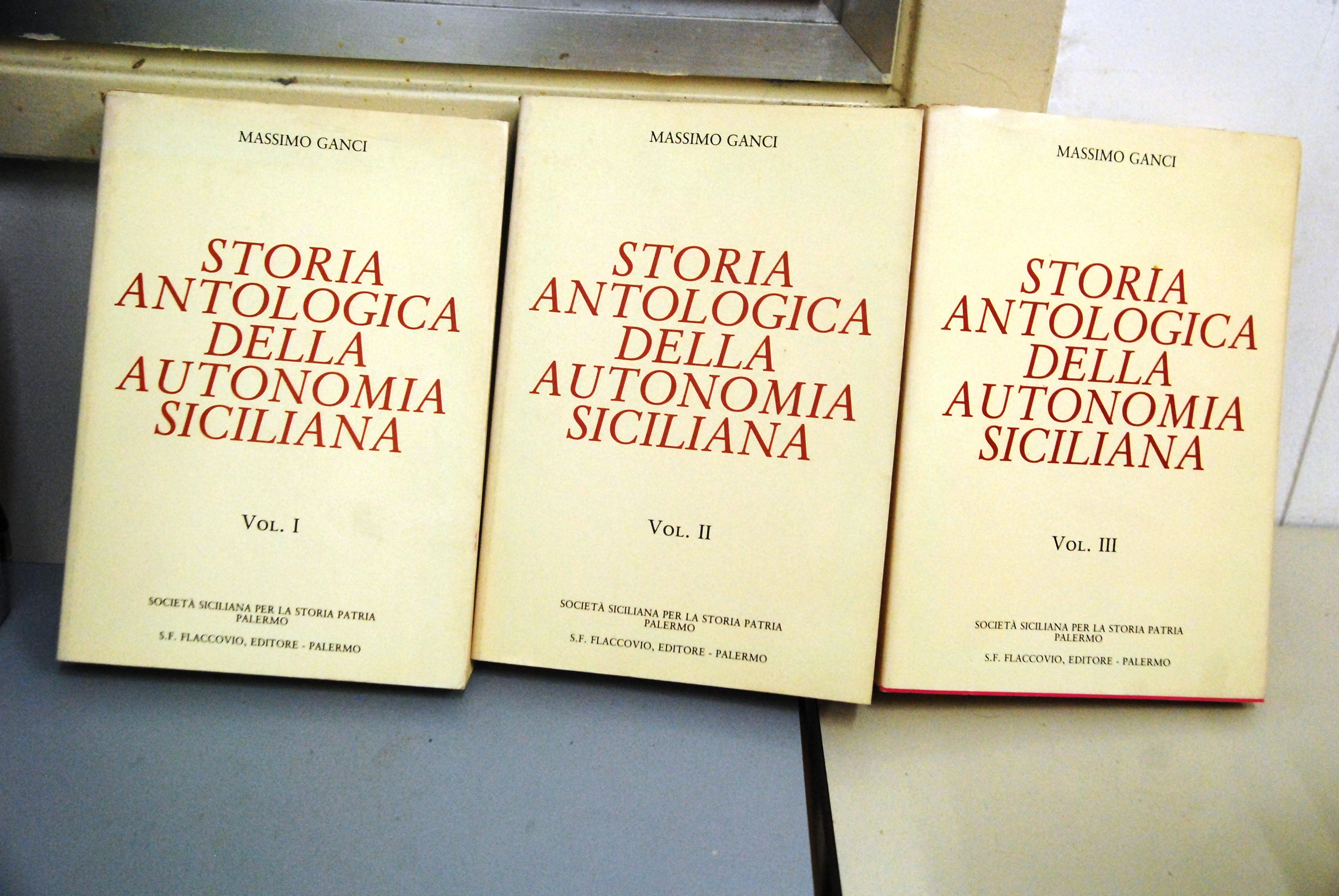 storia antologica della autonomia siciliana 3 voll. cpl. NUOVO