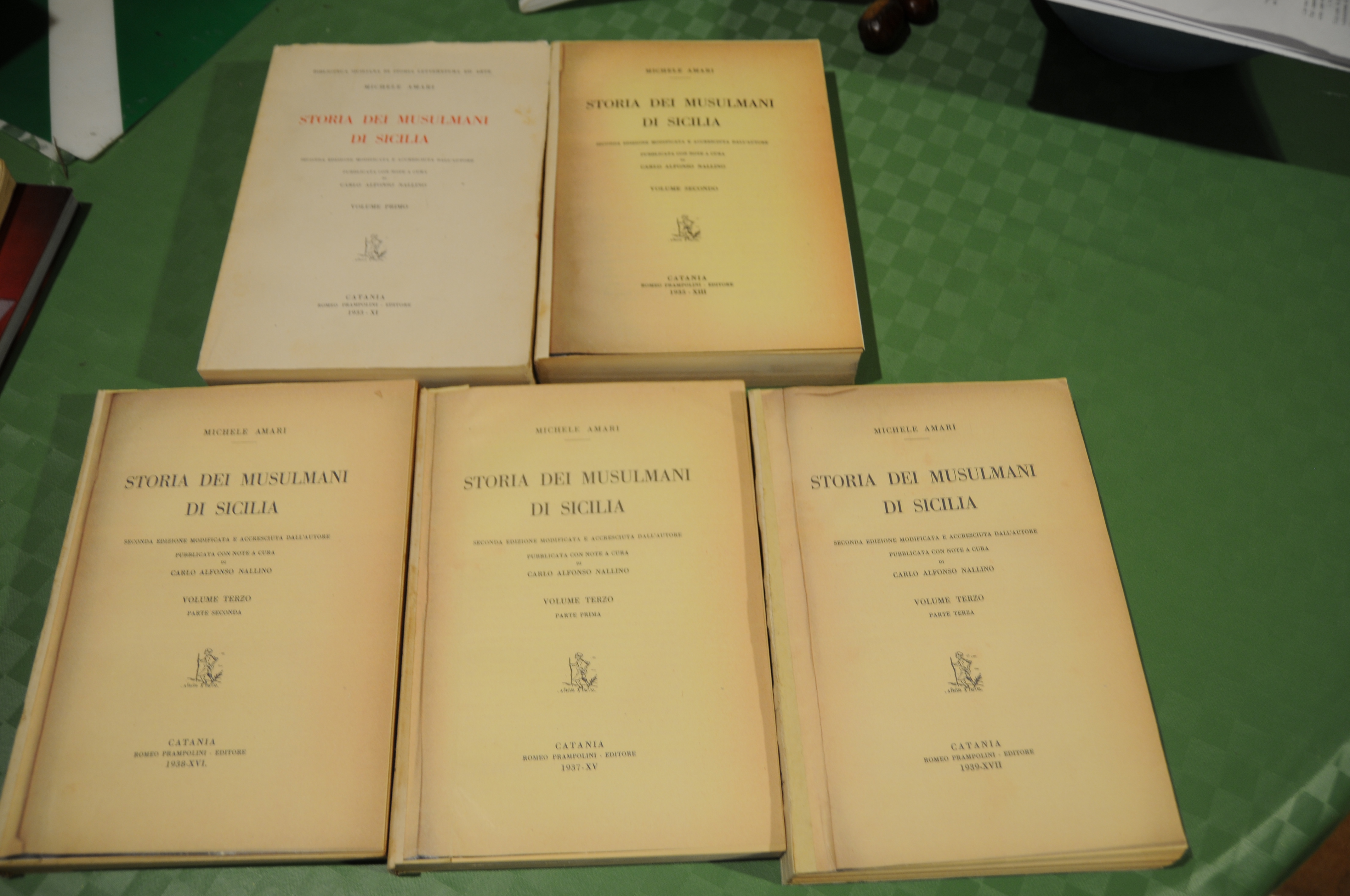storia dei musulmani di sicilia 5 voll. opera cpl. (4 …