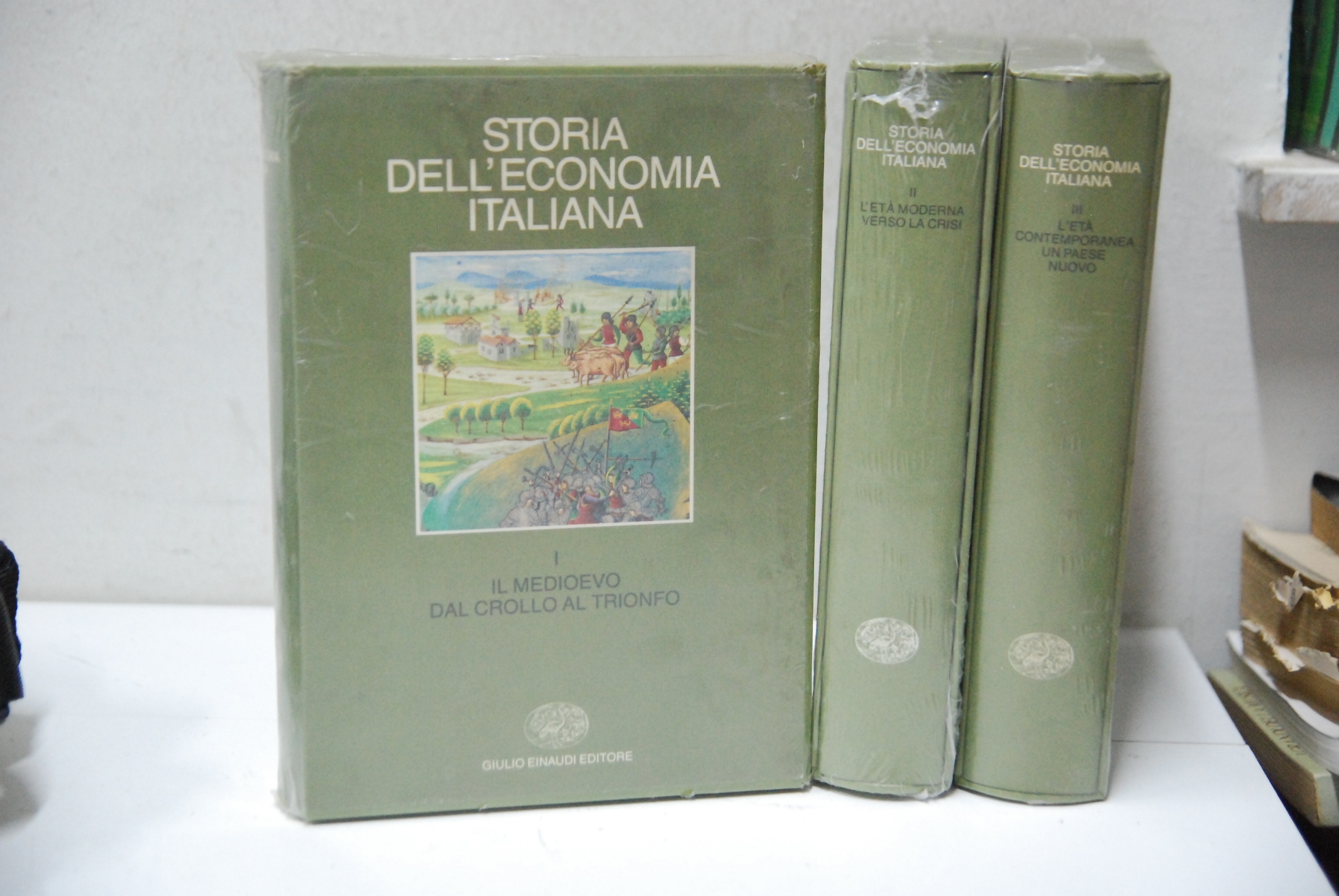 storia dell'economia italiana 3 tre vol. opera cpl. NUOVI ancora …