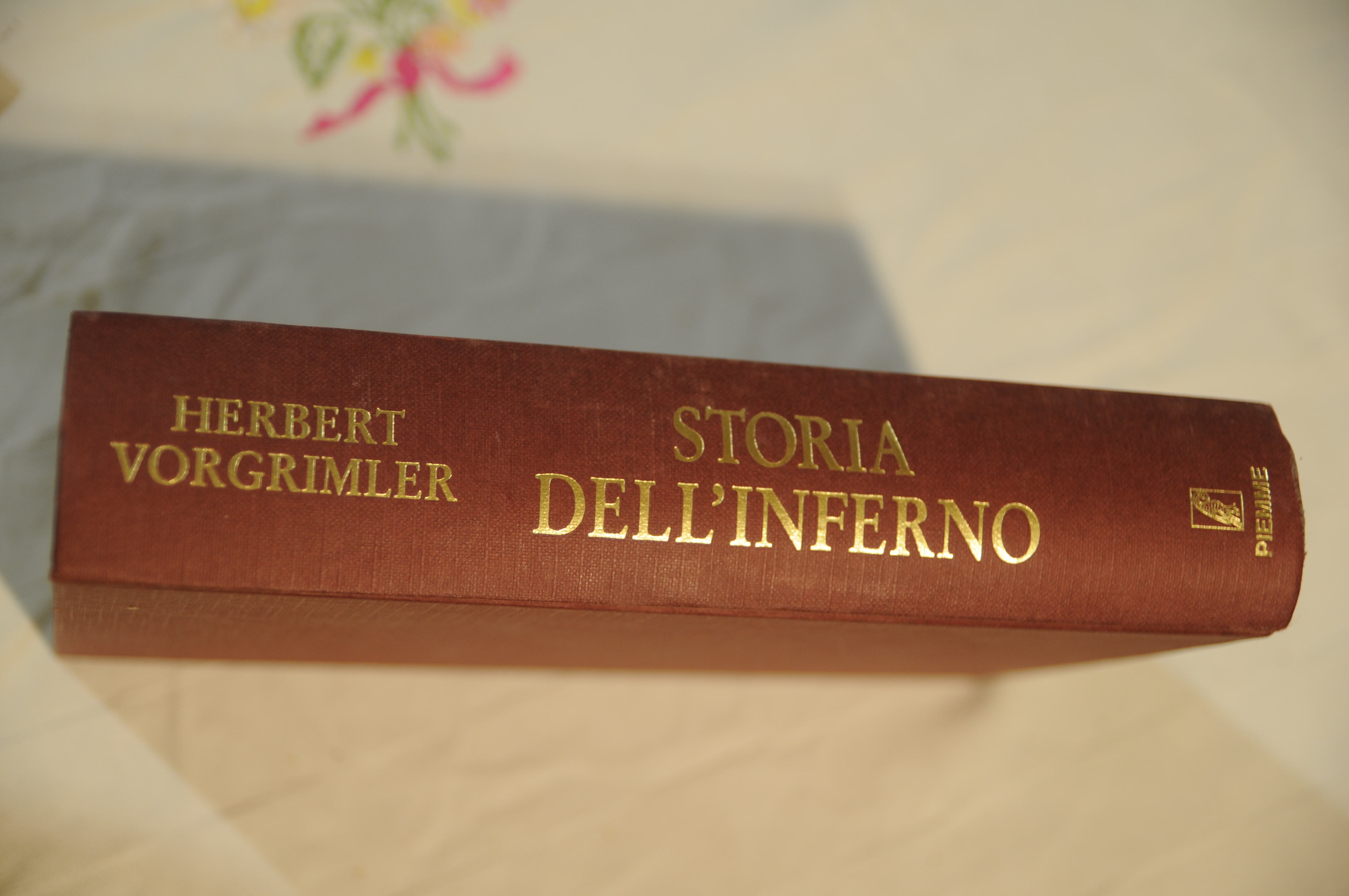 storia dell'inferno NUOVO senza sovracopertina (sigla di possesso)