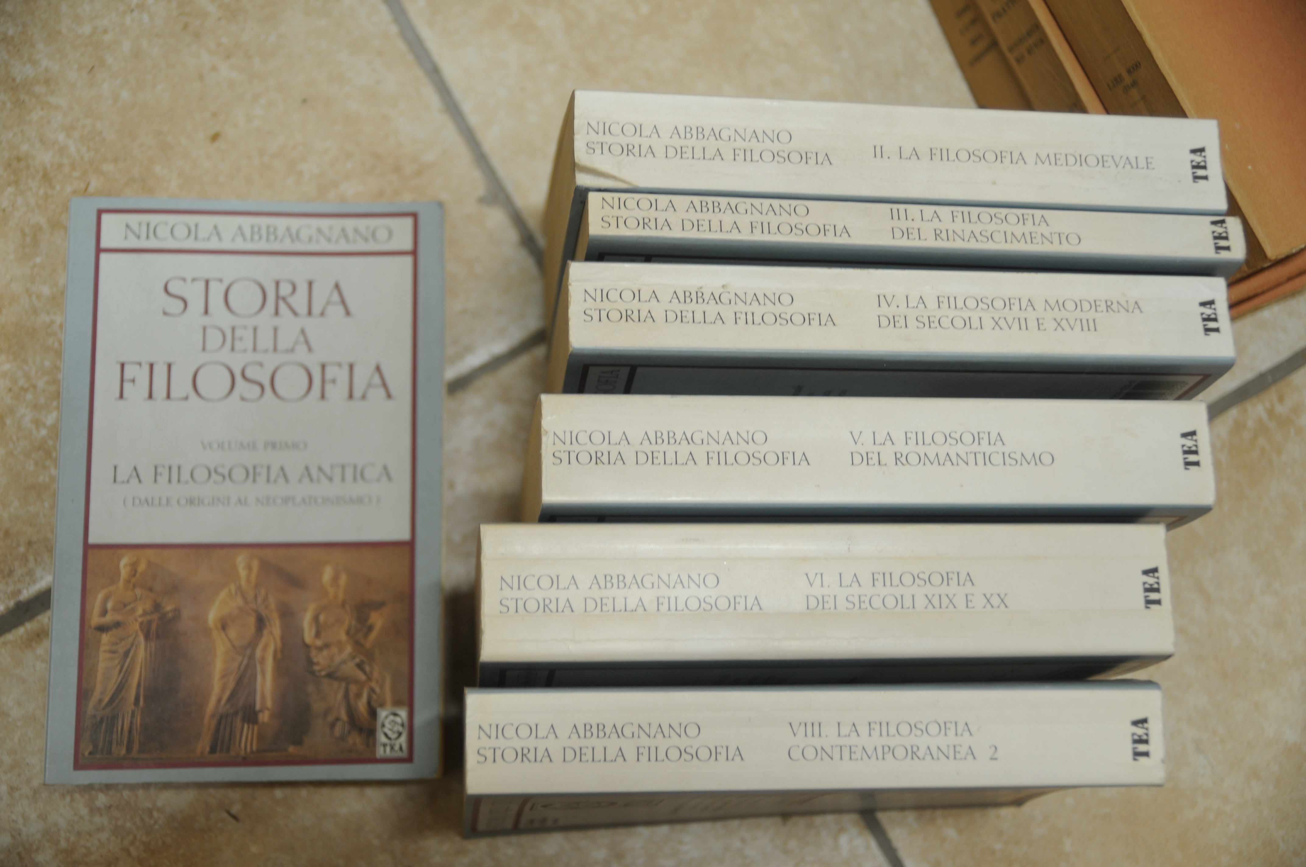 storia della filosofia voll. 1,2,3,4,5,6,8