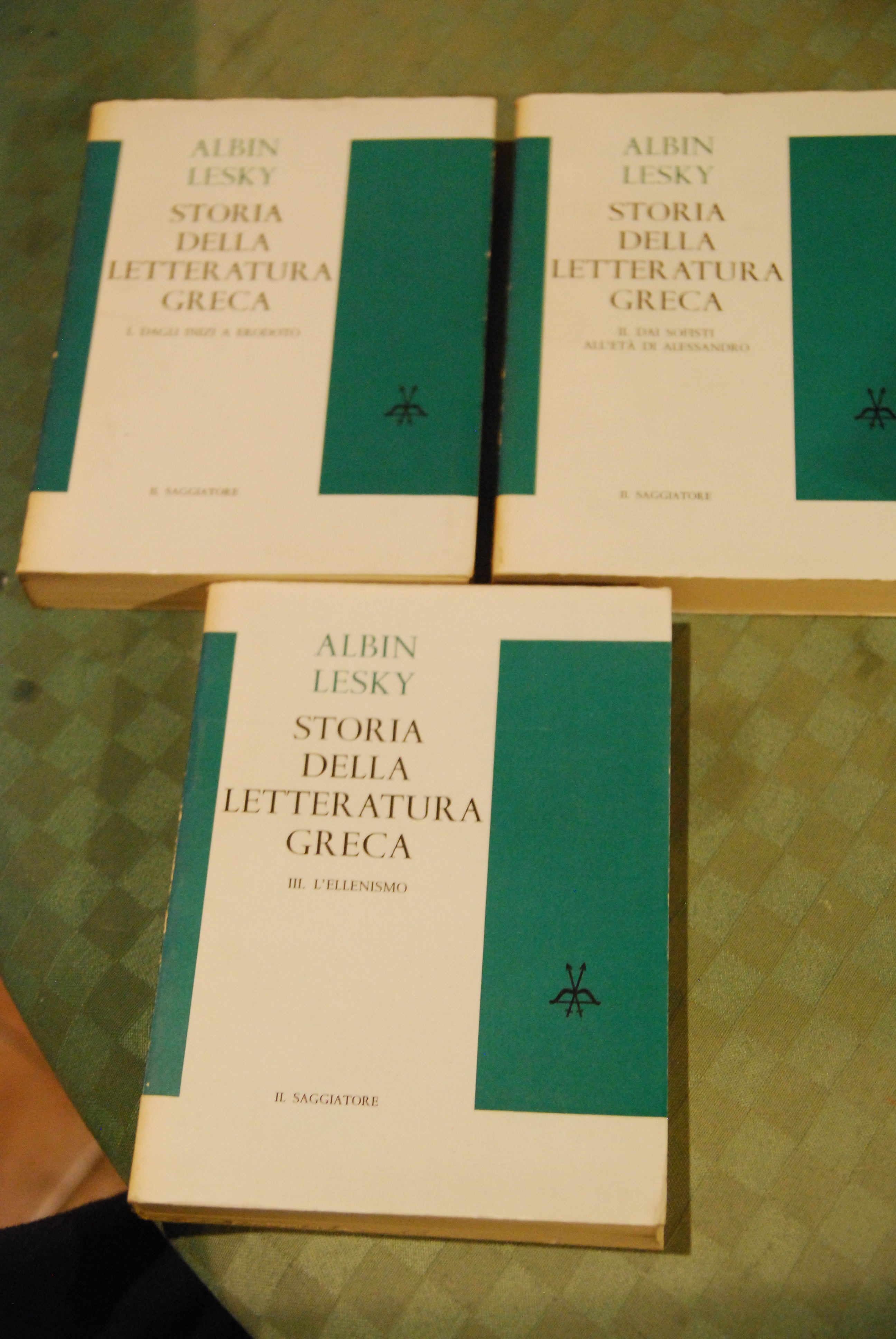 STORIA DELLA LETTERATURA GRECA 3 voll. NUOVISSIMI