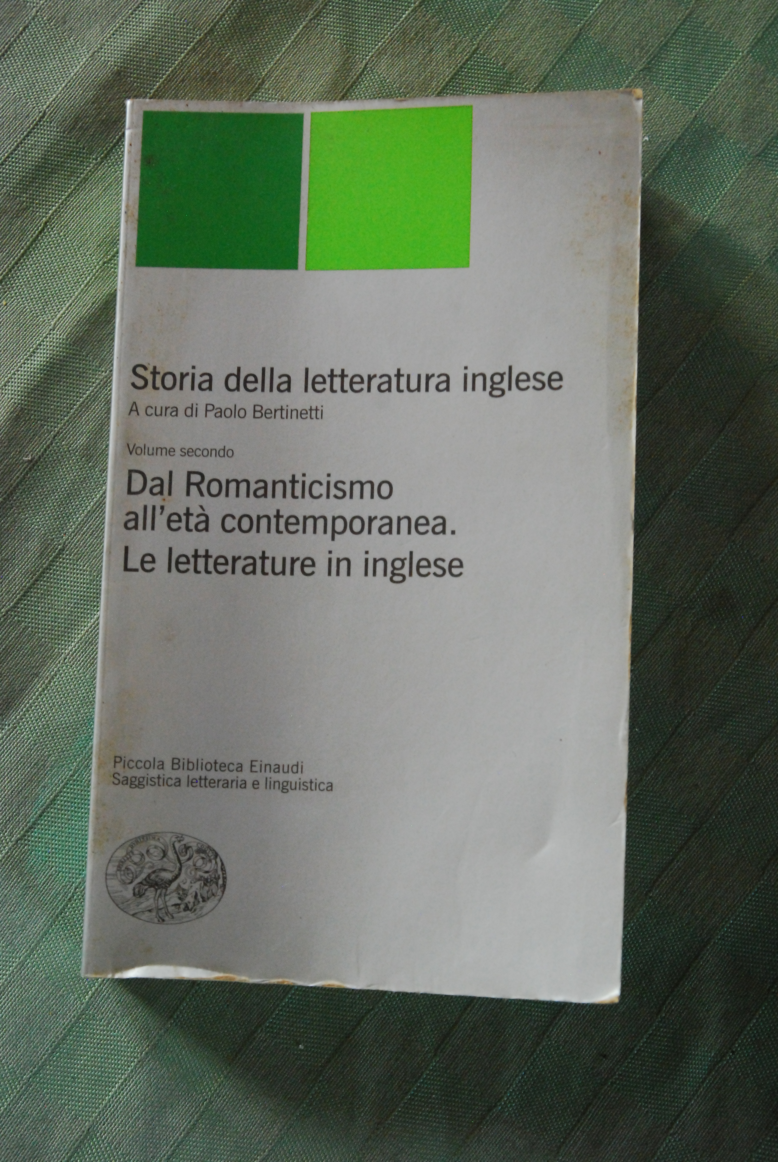 storia della letteratura inglese dal romanticismo all'età contremporanea