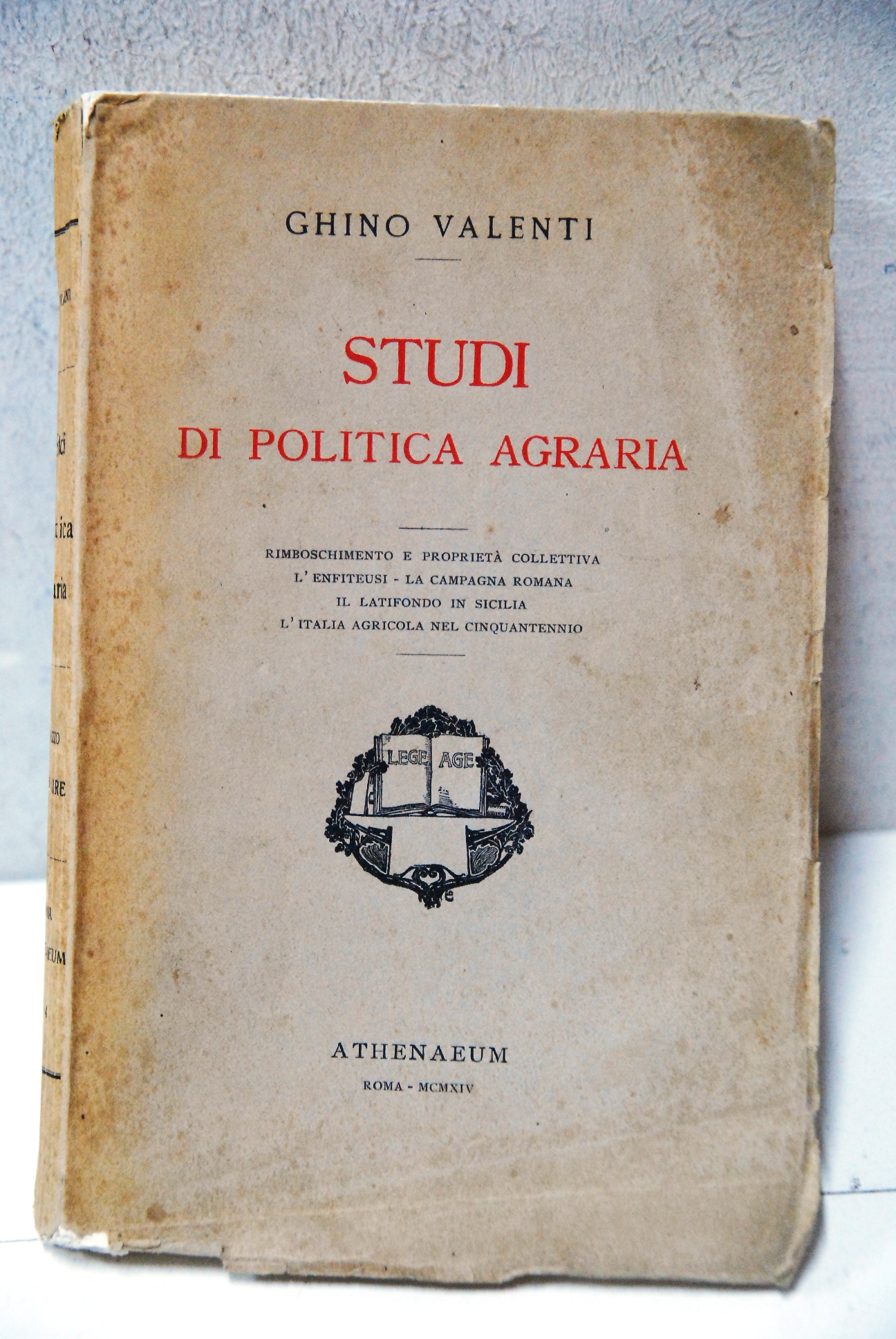 studi di politica agraria ottime cdz.