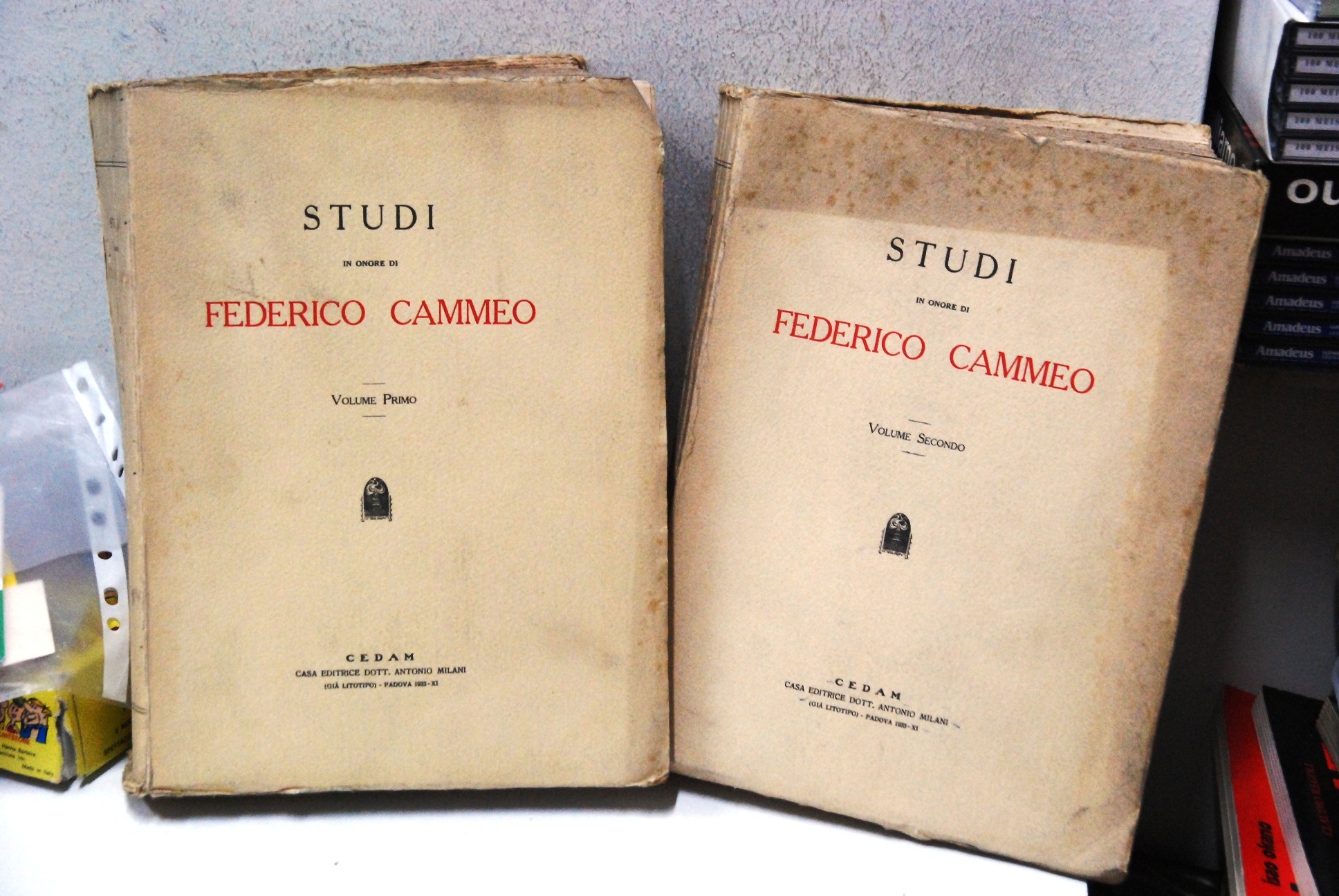 studi in onore di federico cammeo volume primo e secondo …