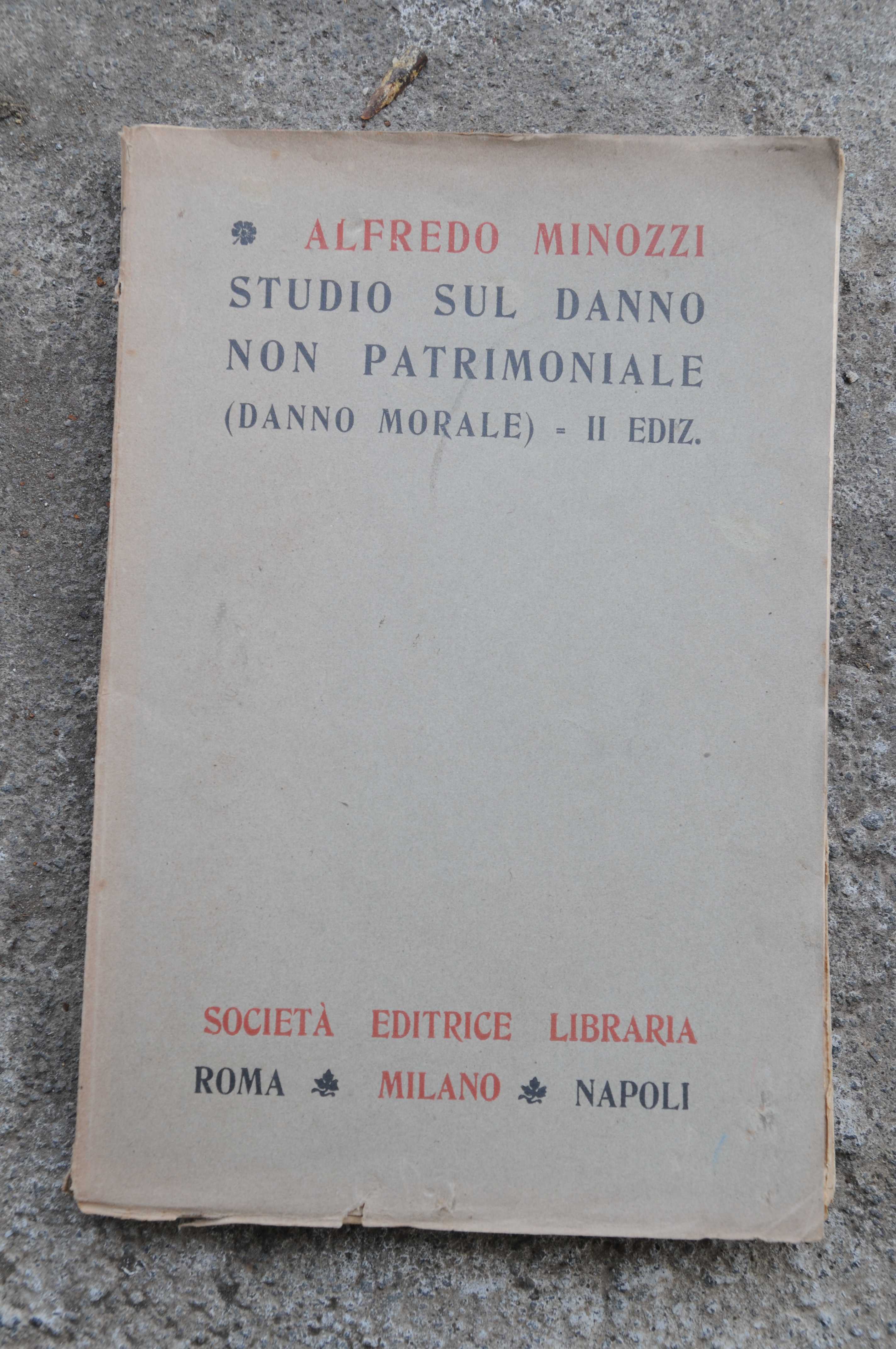 studio sul danno non patrimoniale II ed. NUOVO