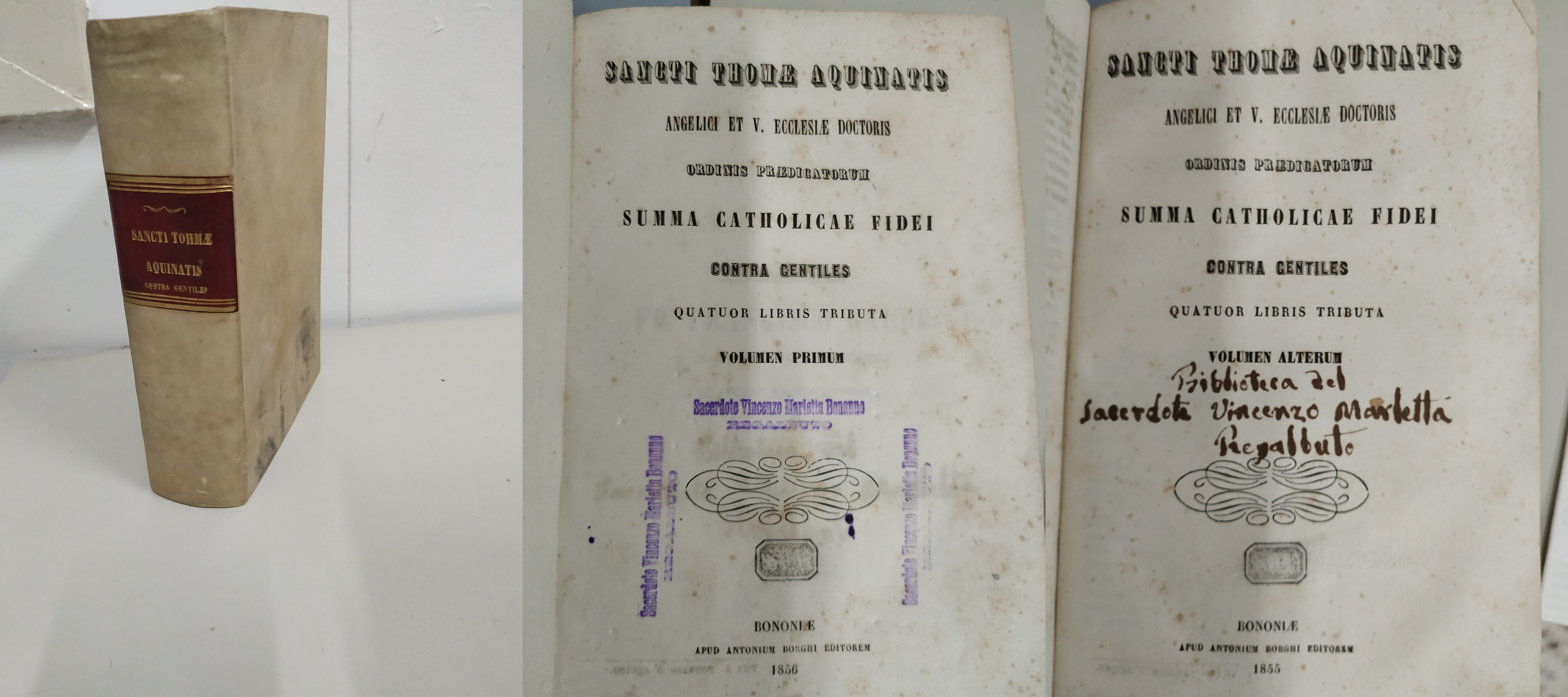 summa catholicae fidei contra gentiles quator libris tributa opera cpl. …