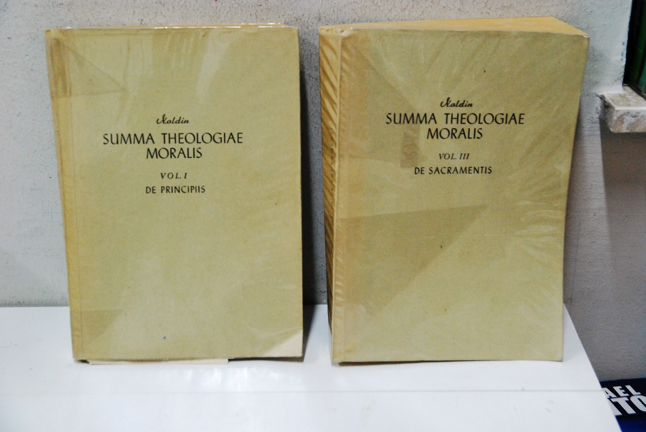summa theologiae moralis vol. I de principiis vol. III de …