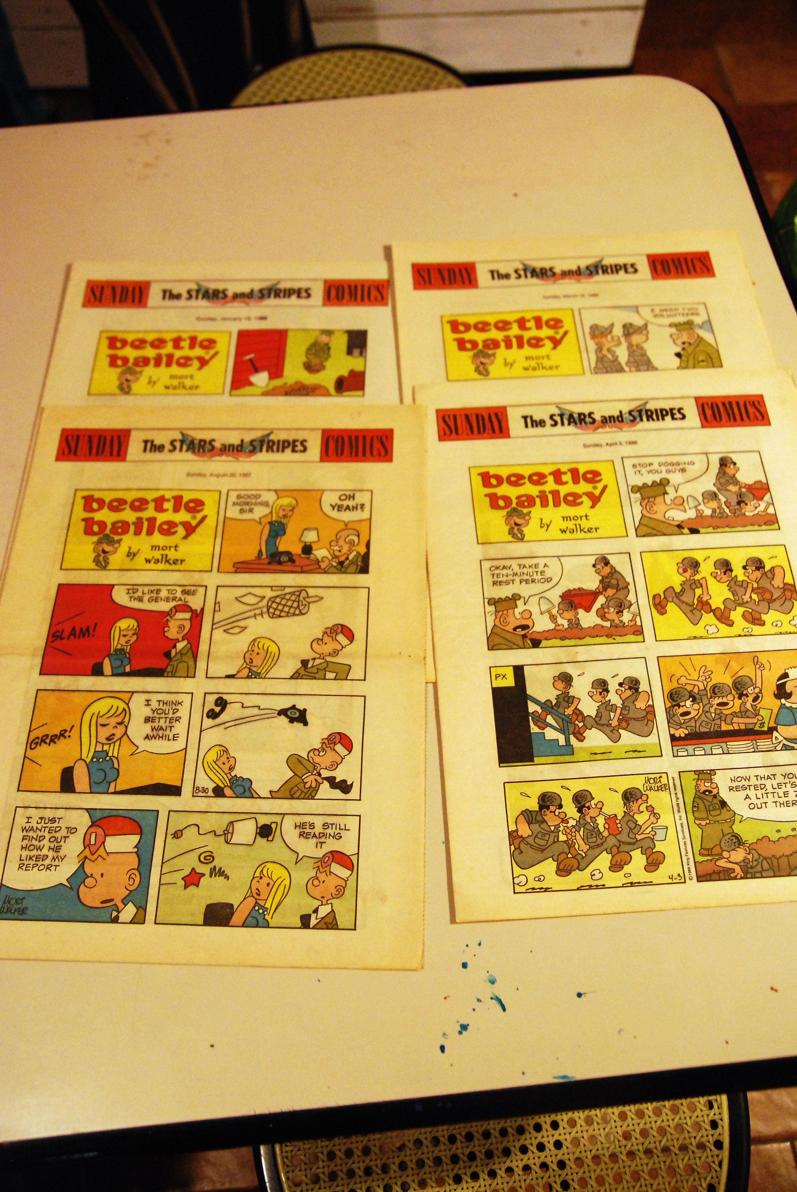 sunday stars and stripes 10 gen 1988, 30 ago 1987, …