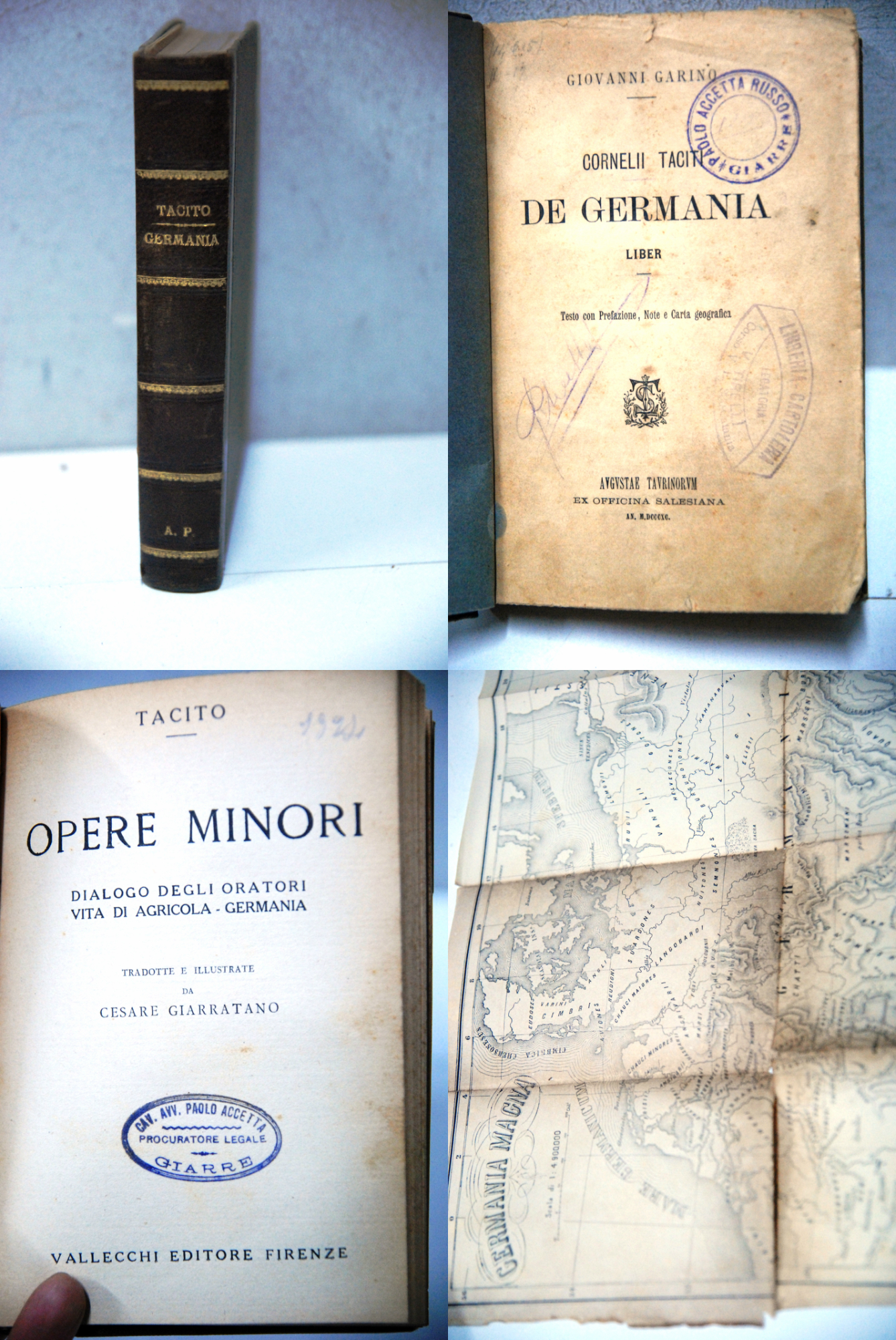 taciti de germania liber tacito opere minori cesare giarratano