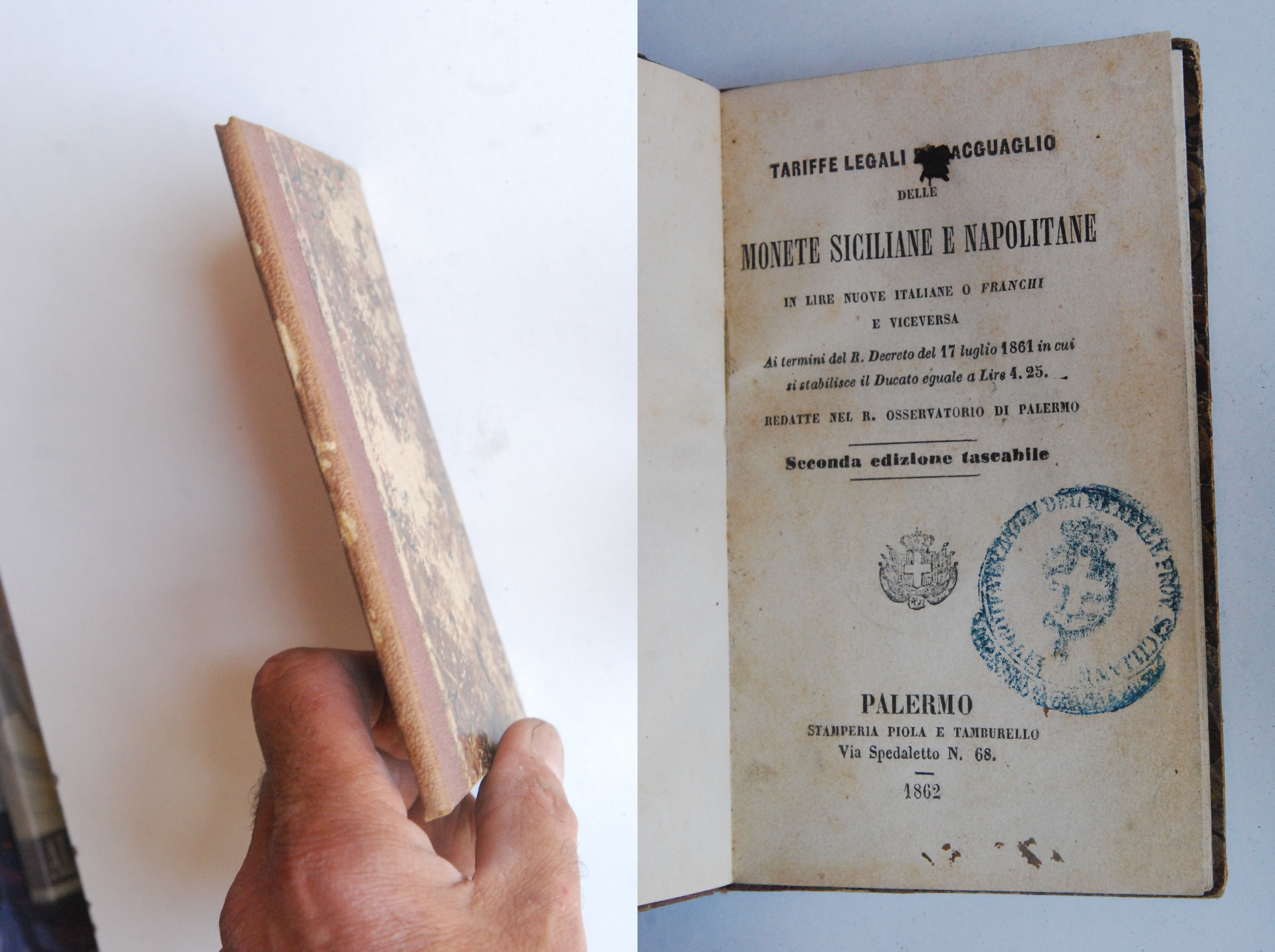 tariffe legali di ragguaglio delle monete siciliane e napolitane in …