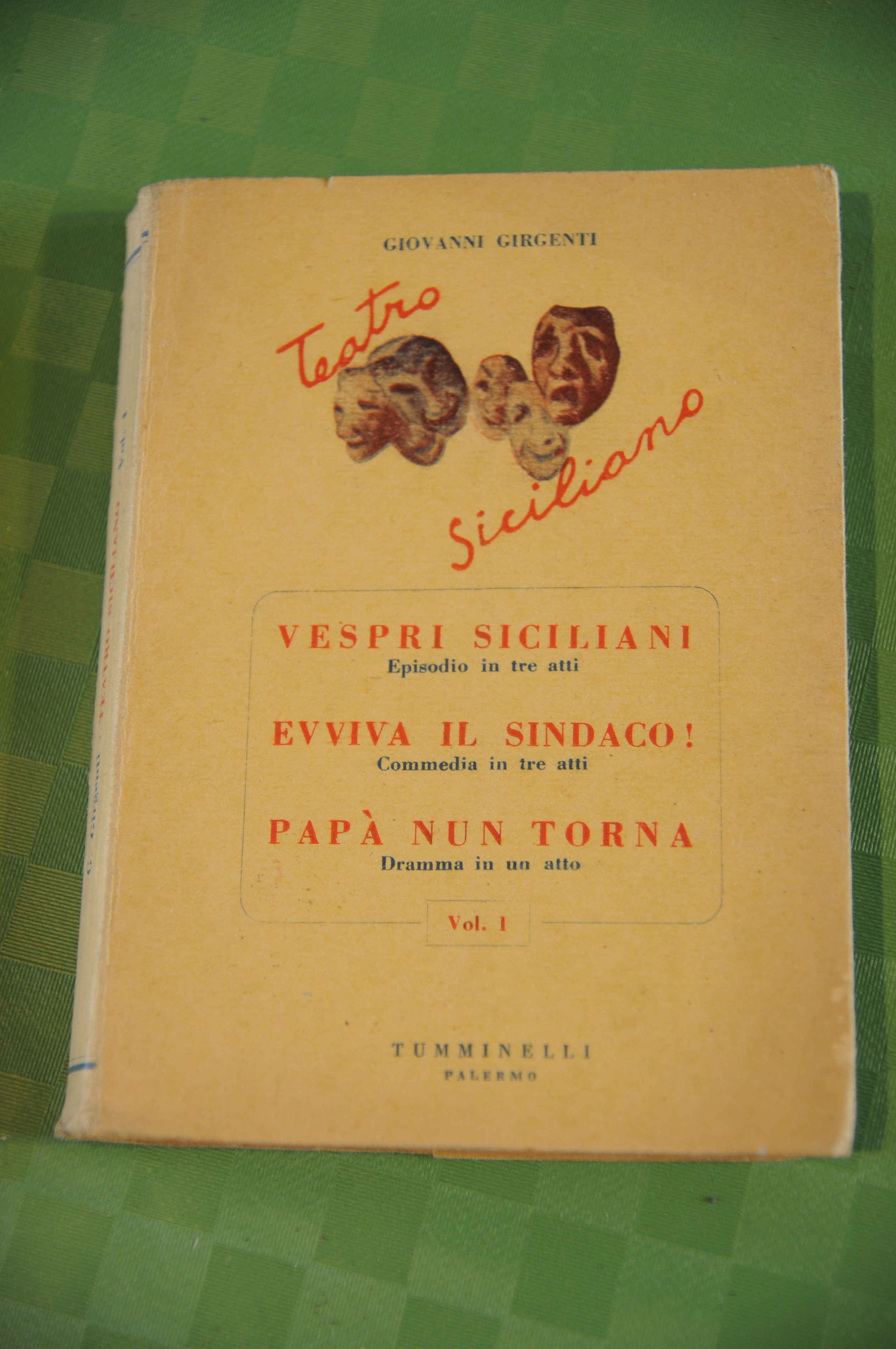teatro siciliano vol. 1 autografato dall'autore