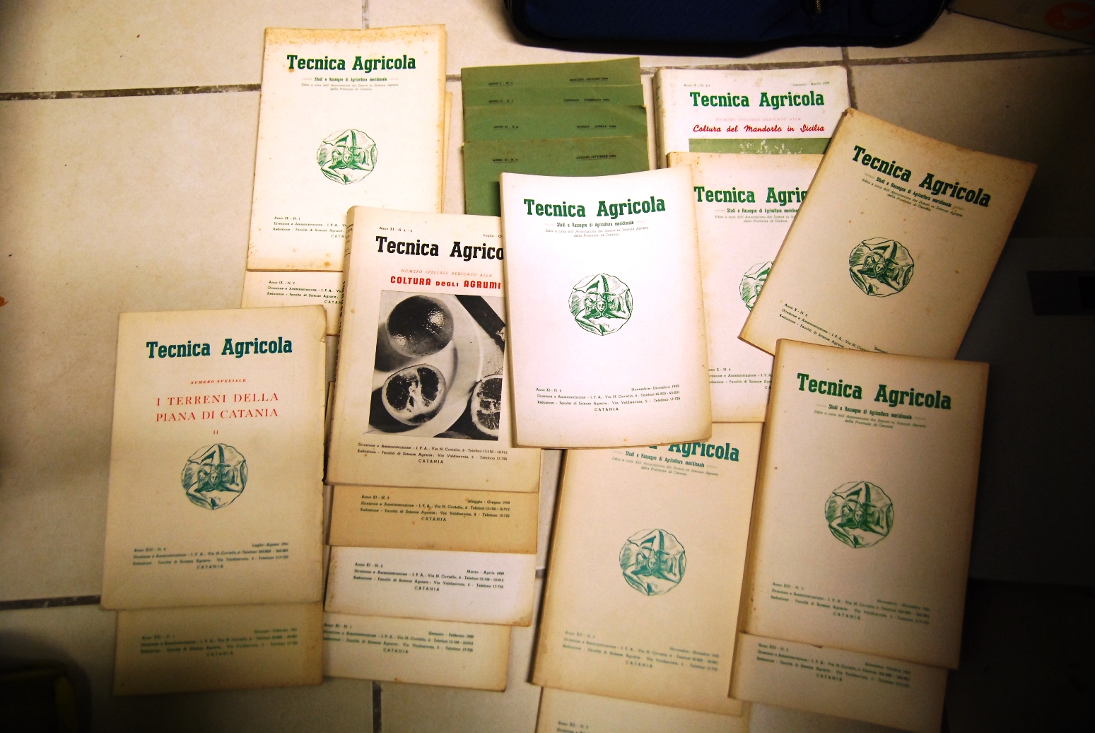 Tecnica Agricola, vari numeri